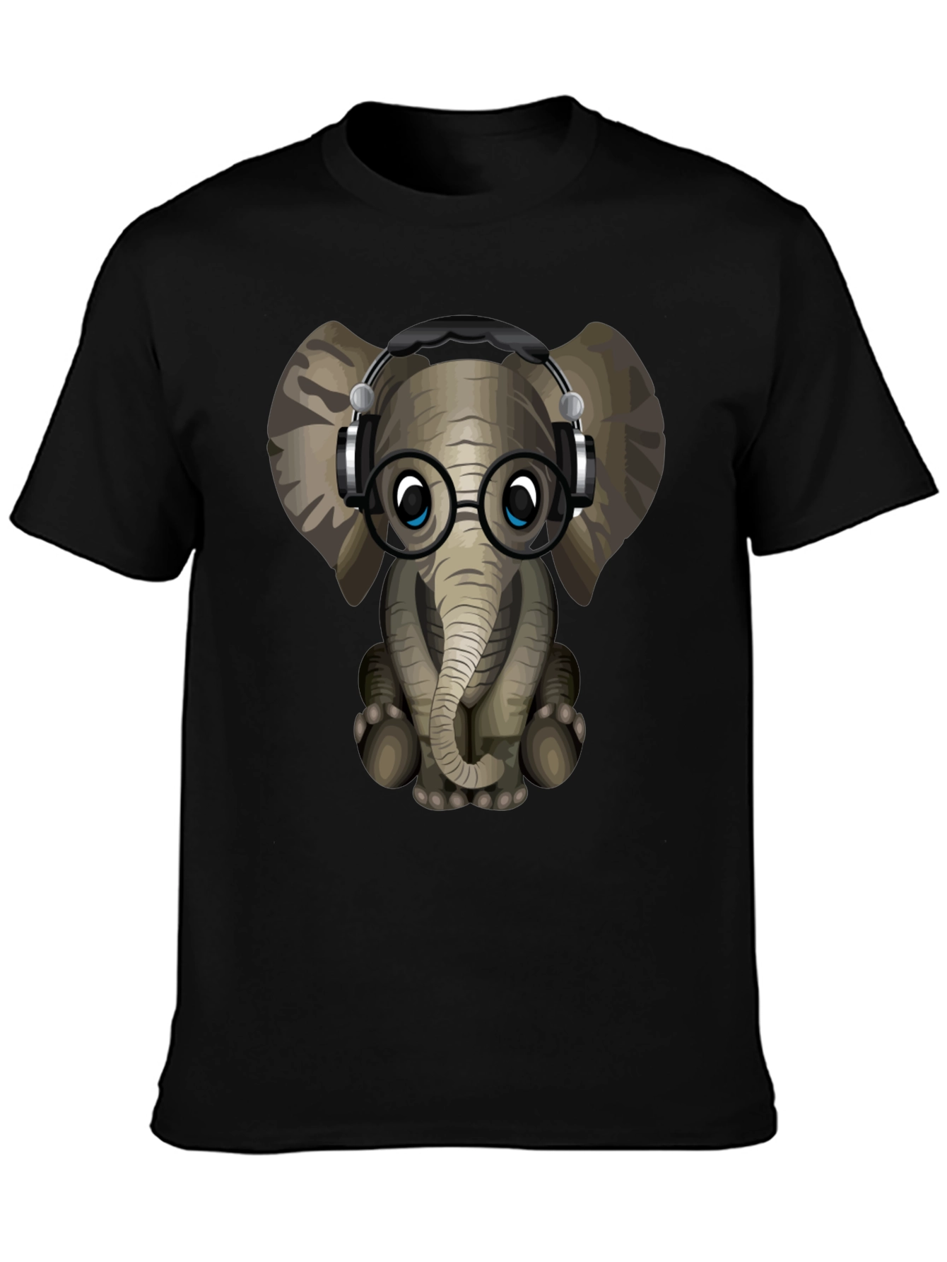 Geek Elephant Graphic Tee - Cool Animal T-Shirt