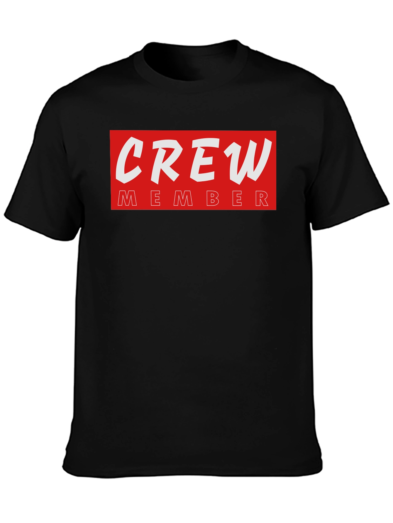 Crew Member T-Shirt - Black Crewneck