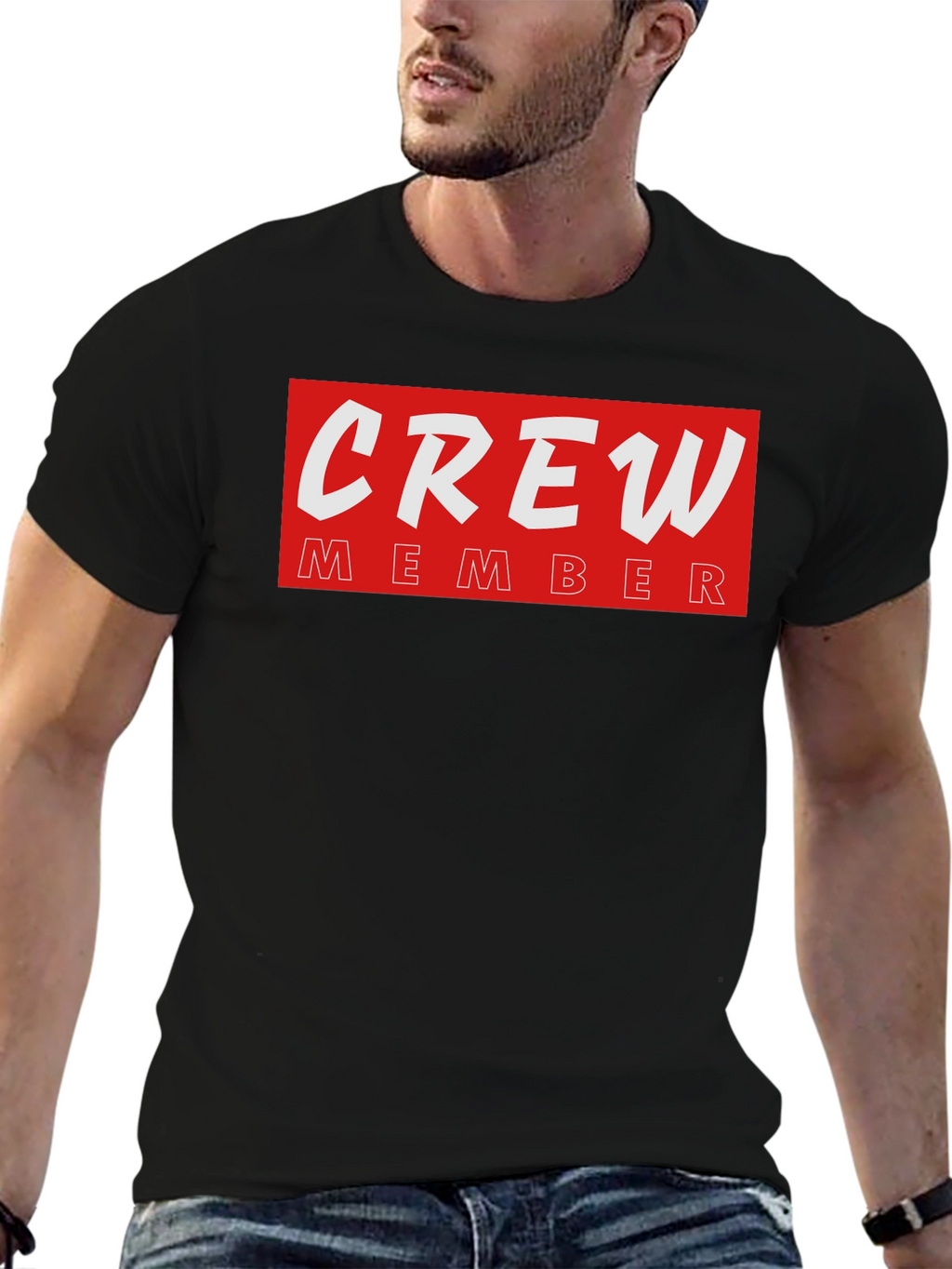 Crew Member T-Shirt - Black Crewneck