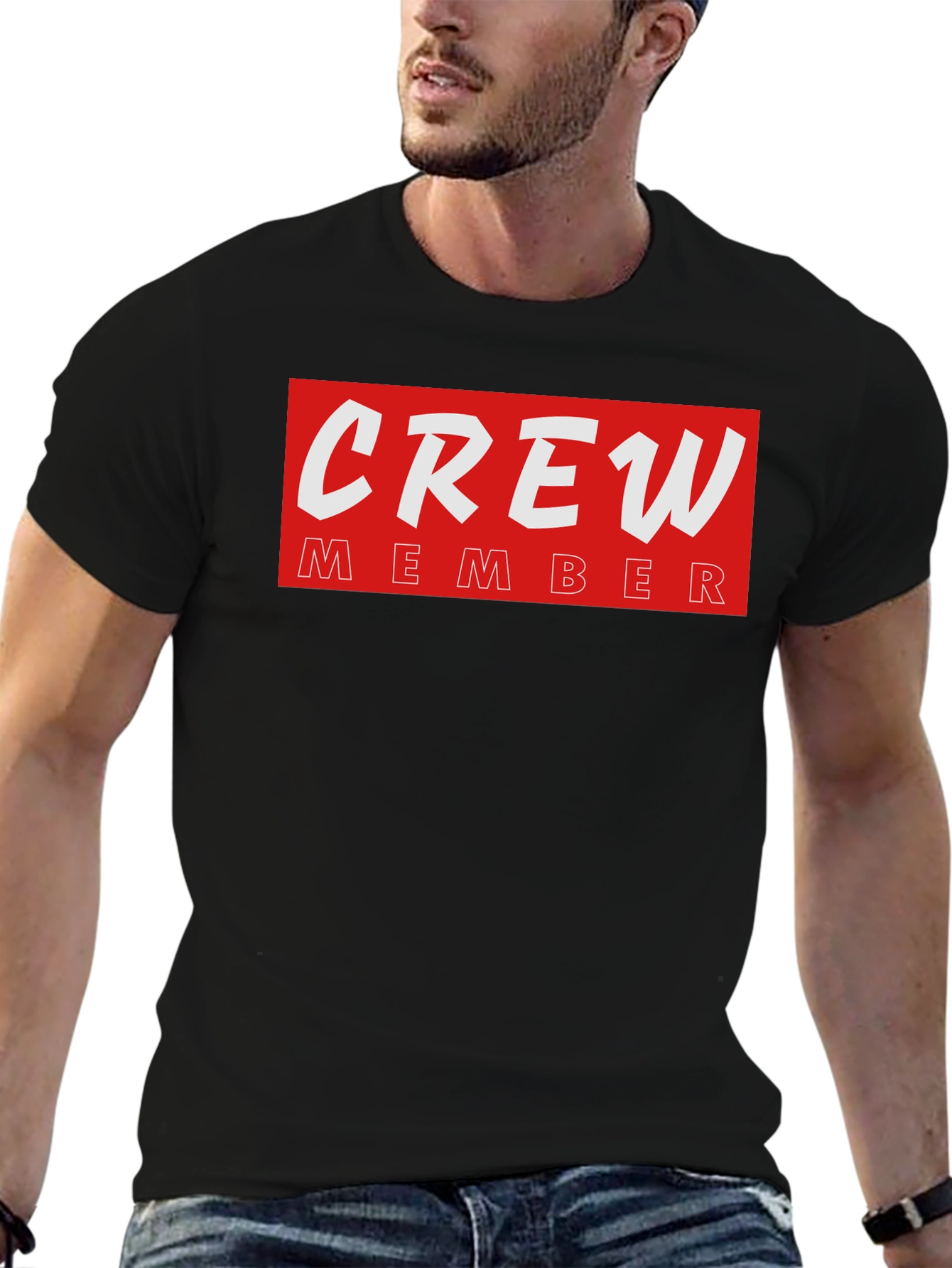Crew Member T-Shirt - Black Crewneck