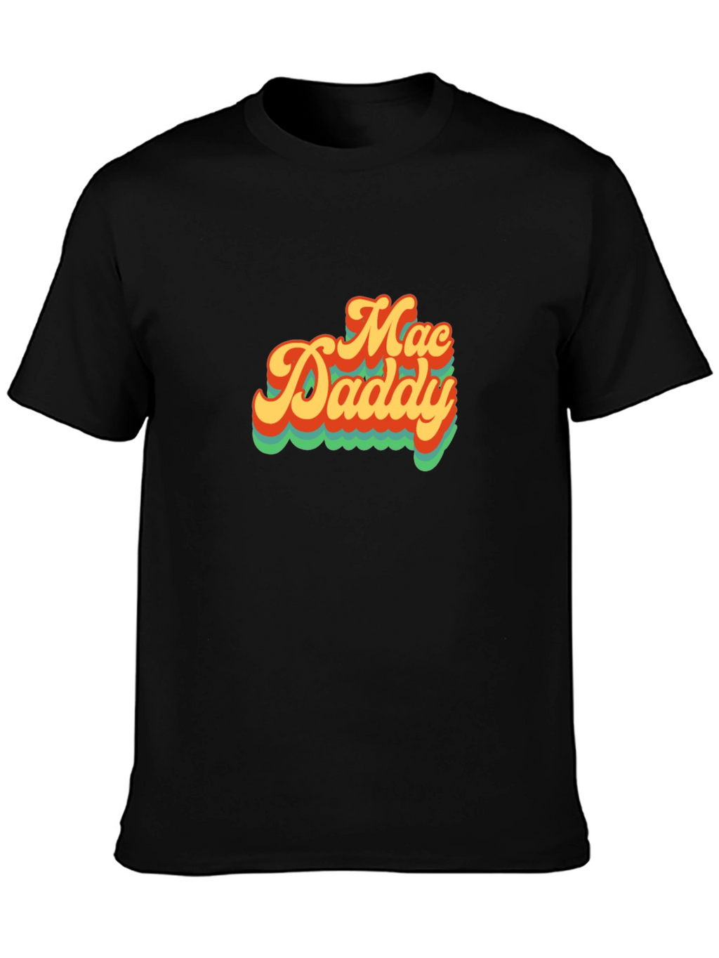 Mac Daddy Retro Style Graphic Tee - Black