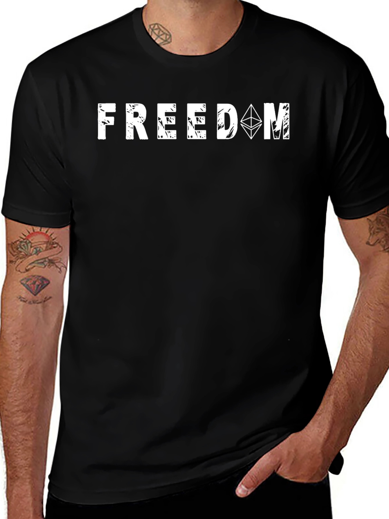 Freedom Ethereum Black T-Shirt
