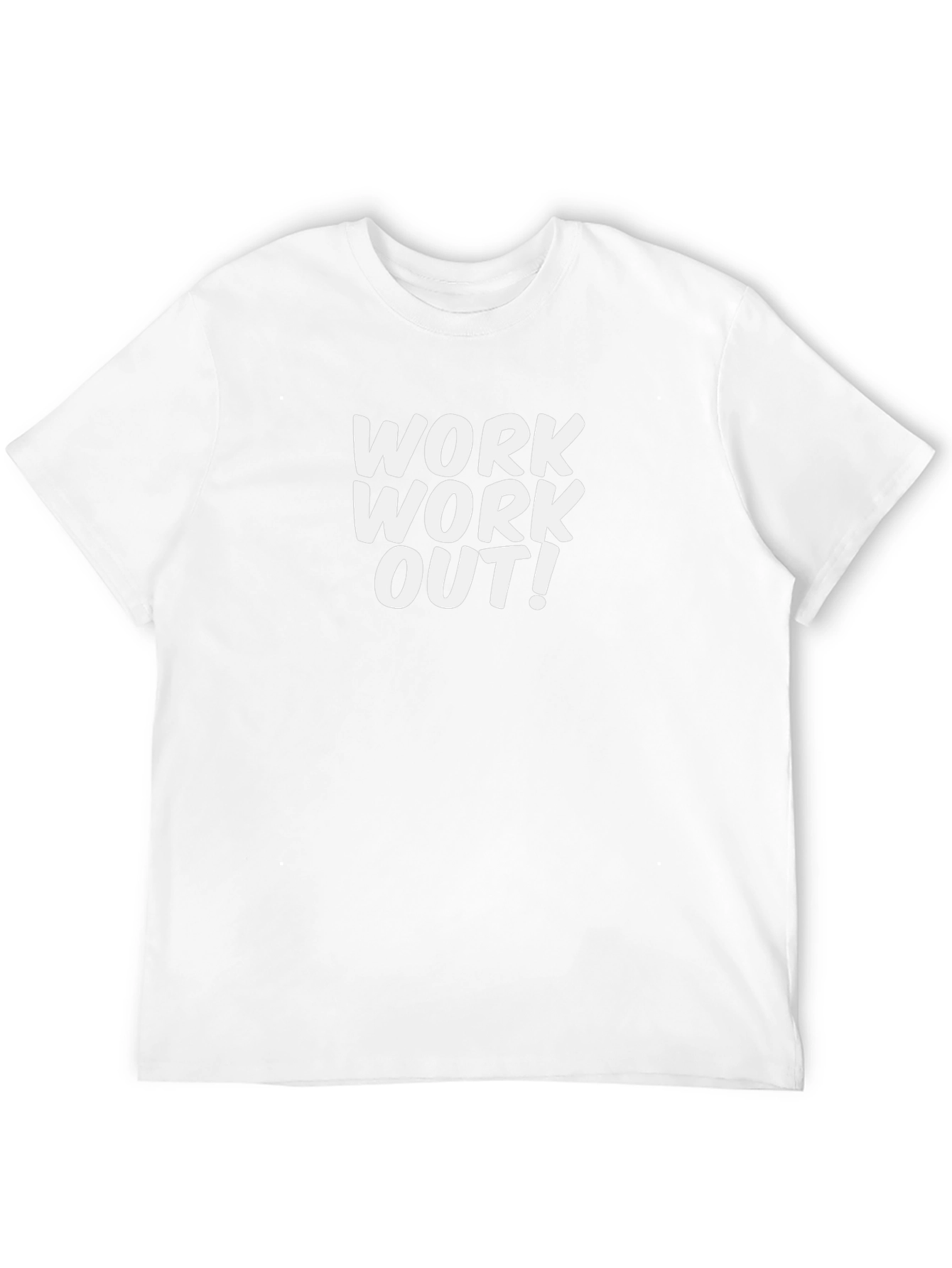 Work Out Black Graphic Tee