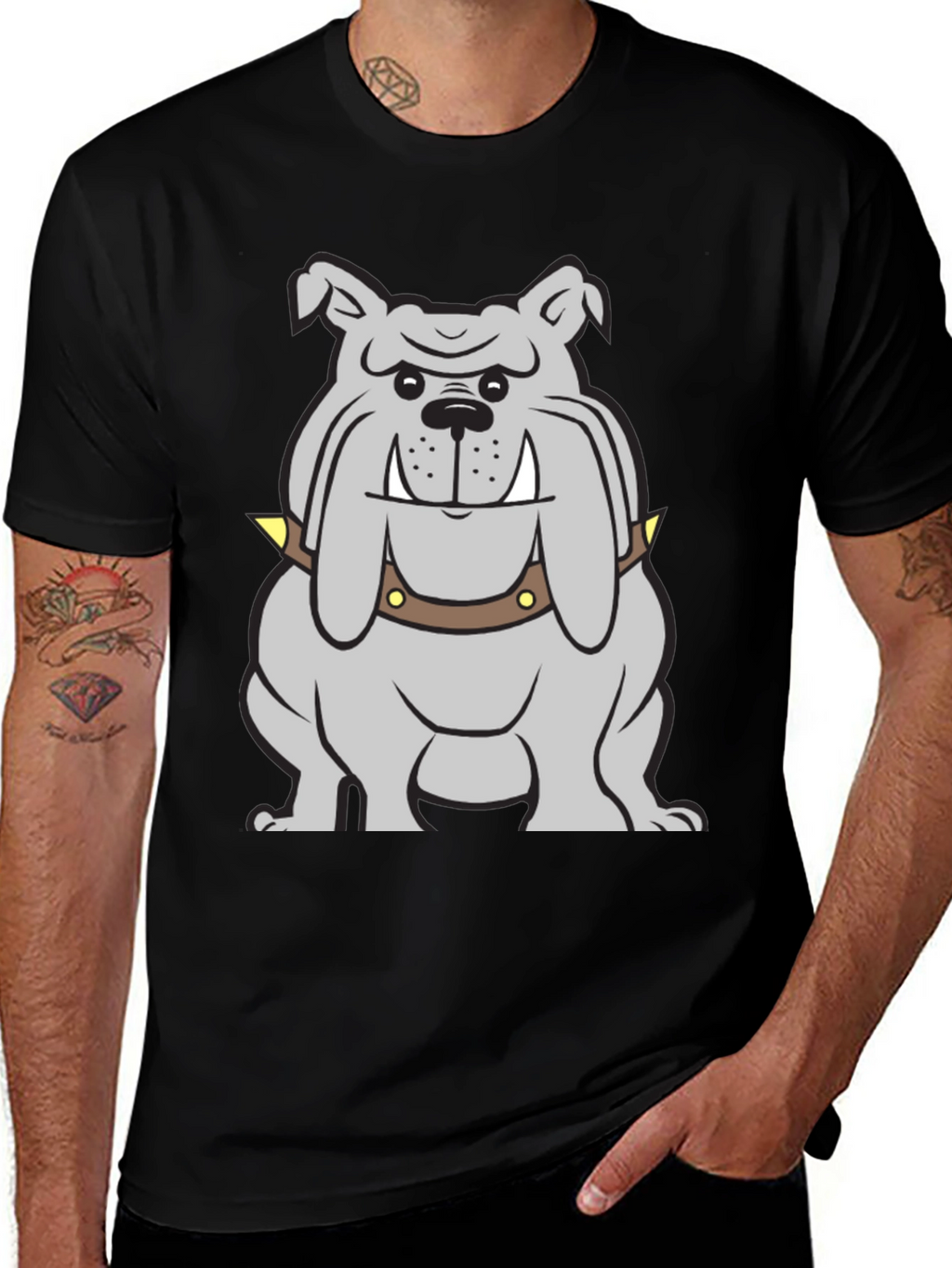 Bulldog Graphic T-Shirt - Cool Dog Tee