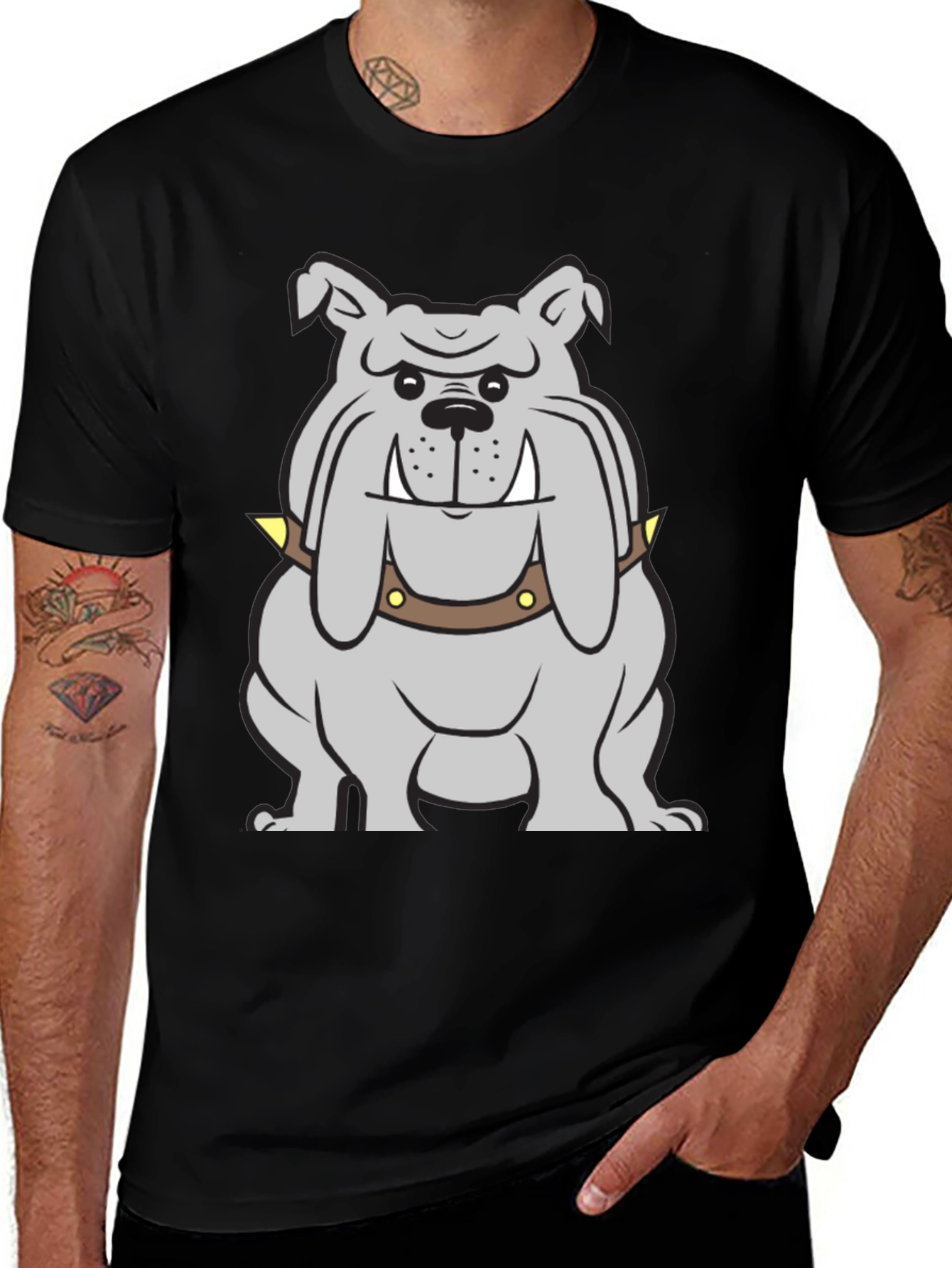 Bulldog Graphic T-Shirt - Cool Dog Tee