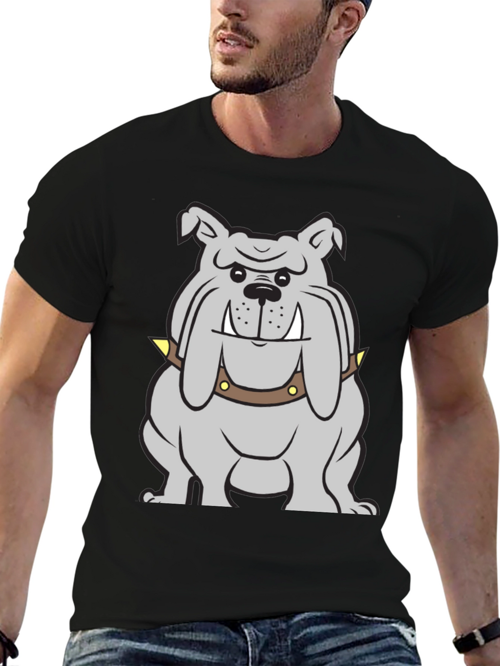 Bulldog Graphic T-Shirt - Cool Dog Tee