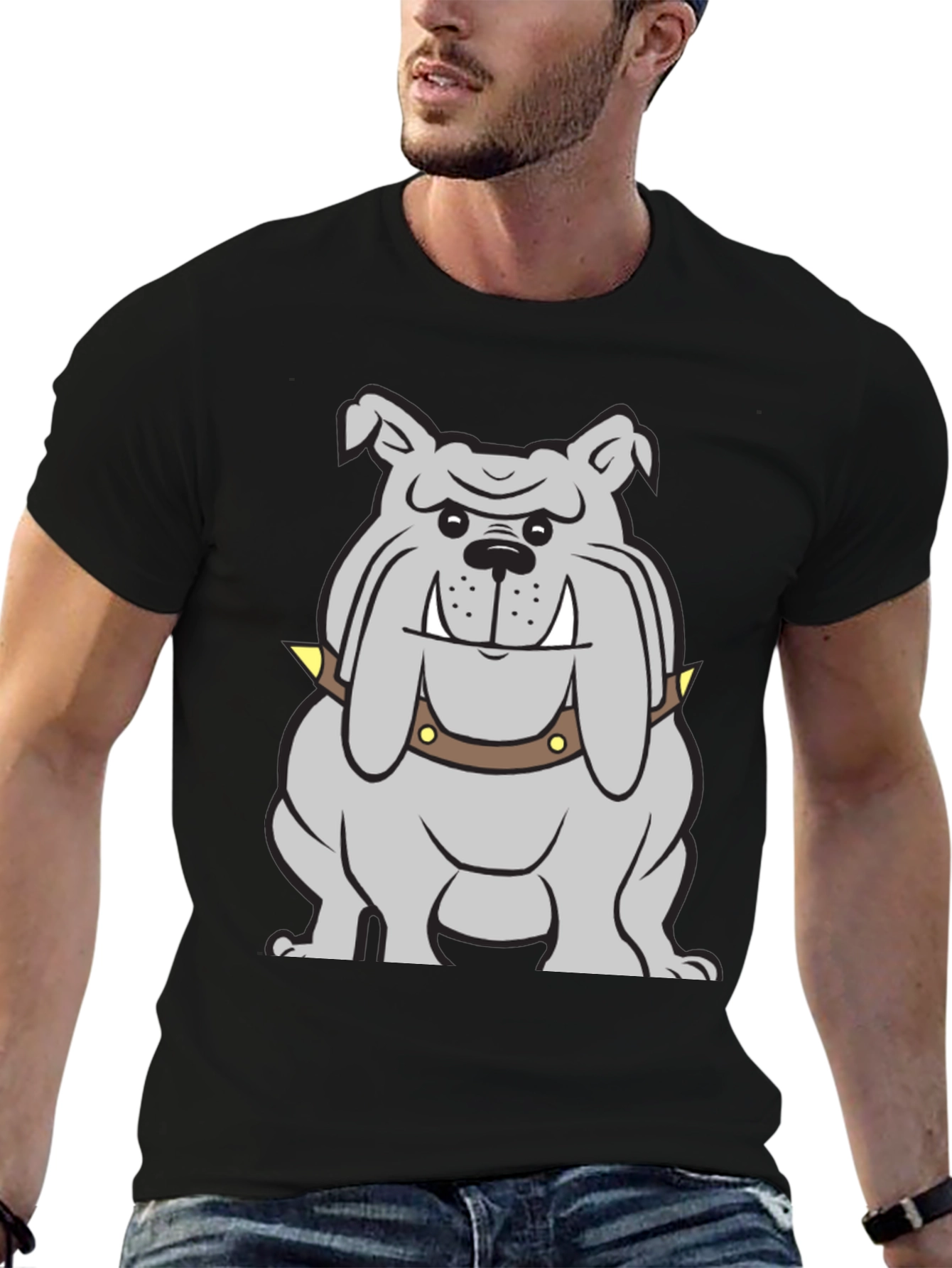 Bulldog Graphic T-Shirt - Cool Dog Tee