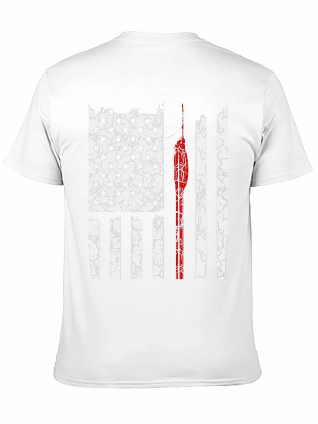 Distressed US Flag Firefighter T-Shirt