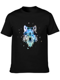 Geometric Wolf Graphic Tee