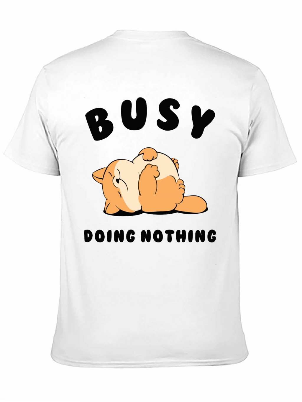 Busy Doing Nothing T-Shirt Funny Cat Design