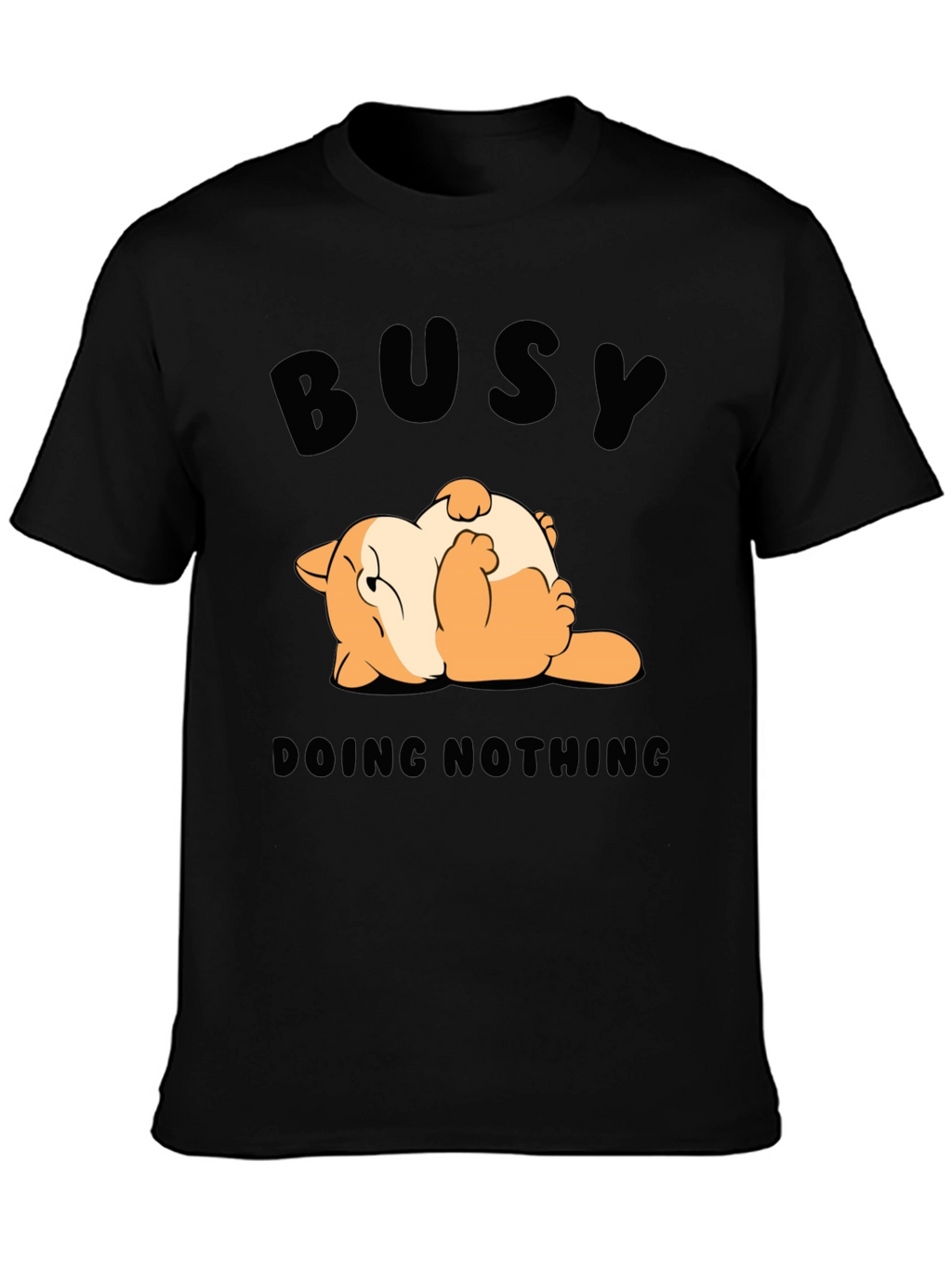 Busy Doing Nothing T-Shirt Funny Cat Design