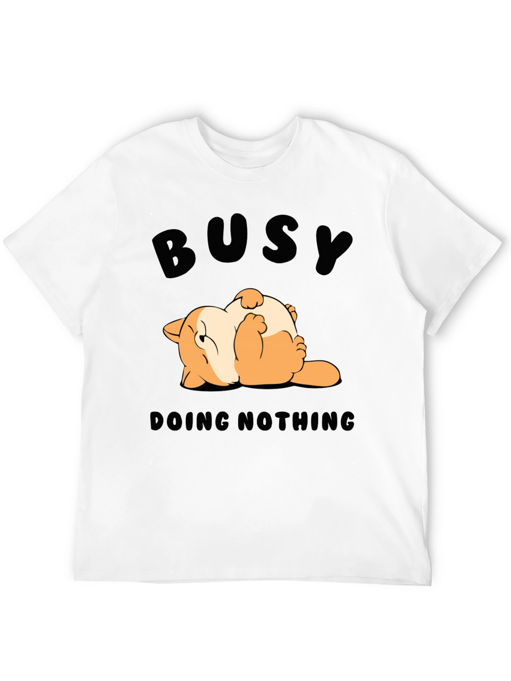 Busy Doing Nothing T-Shirt Funny Cat Design