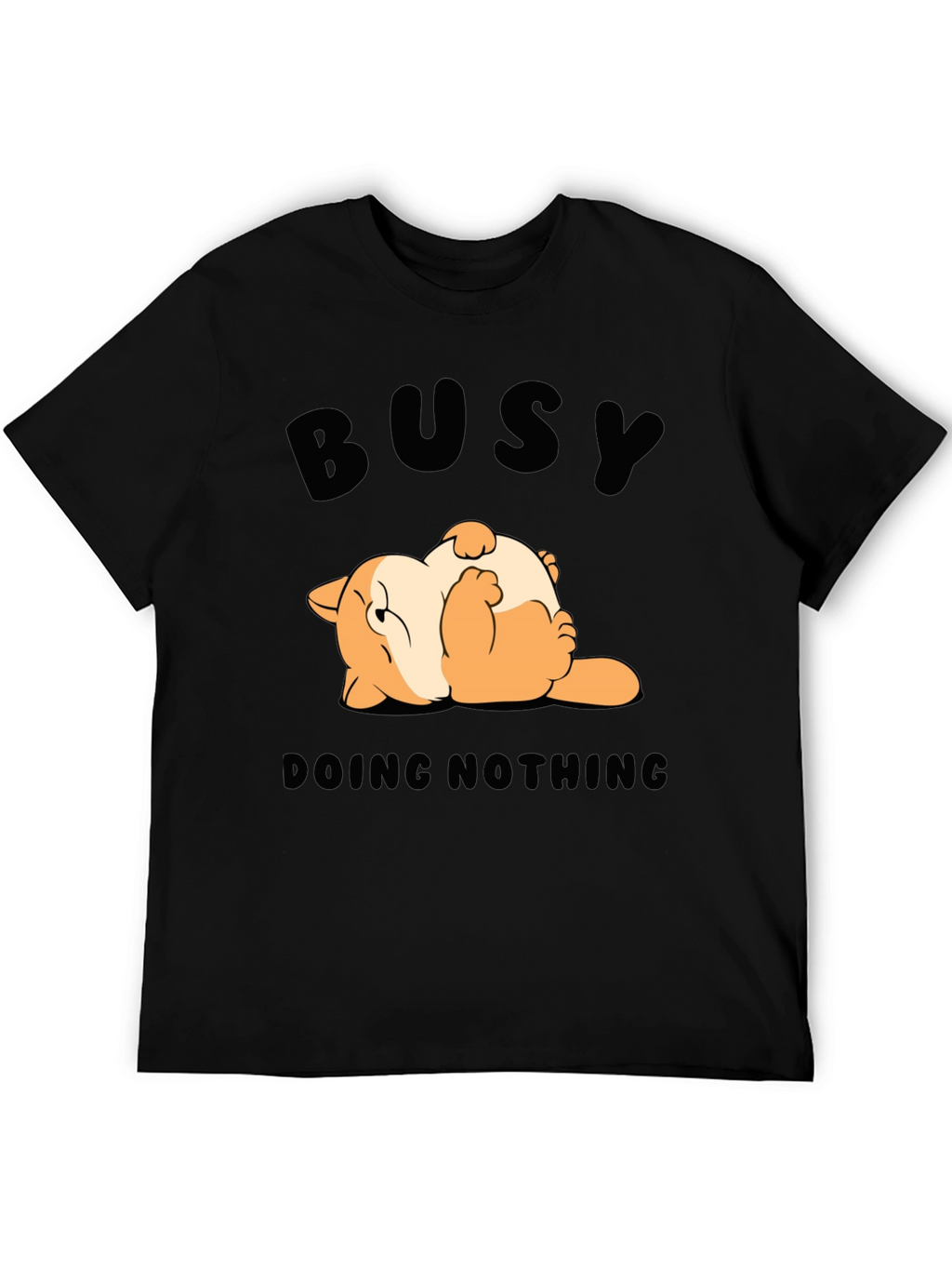 Busy Doing Nothing T-Shirt Funny Cat Design