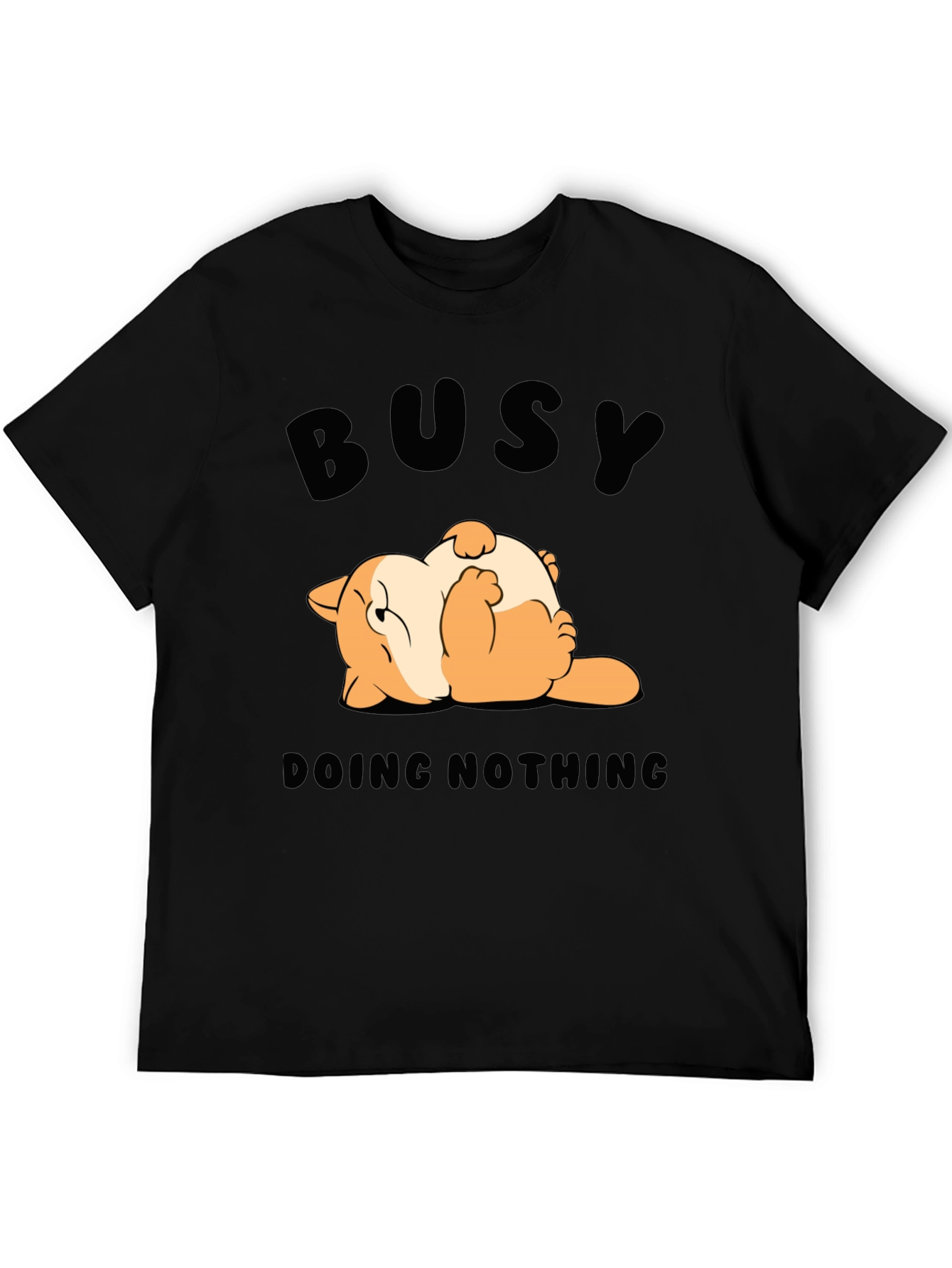 Busy Doing Nothing T-Shirt Funny Cat Design