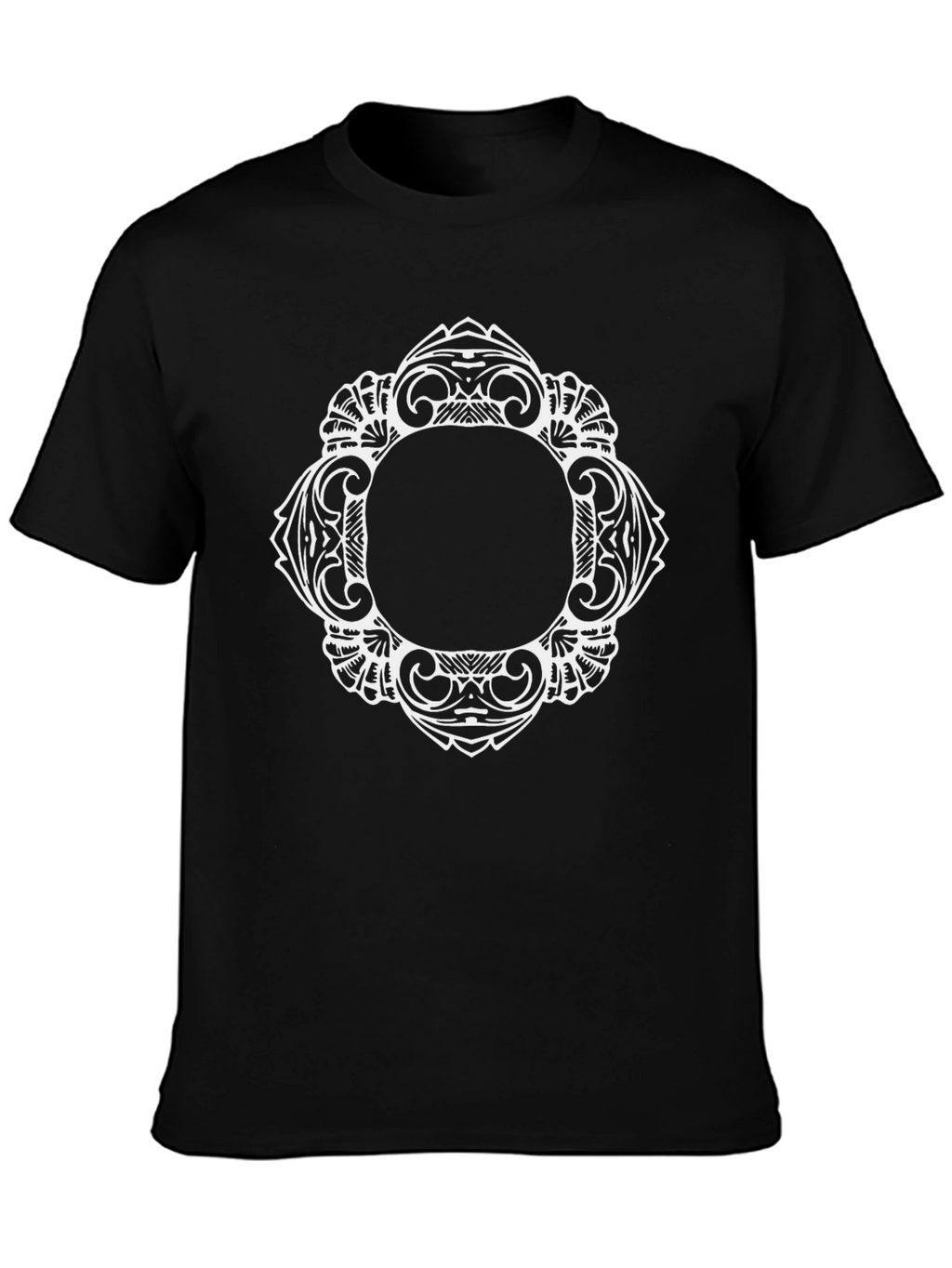 Ornate Frame Graphic Tee - Black