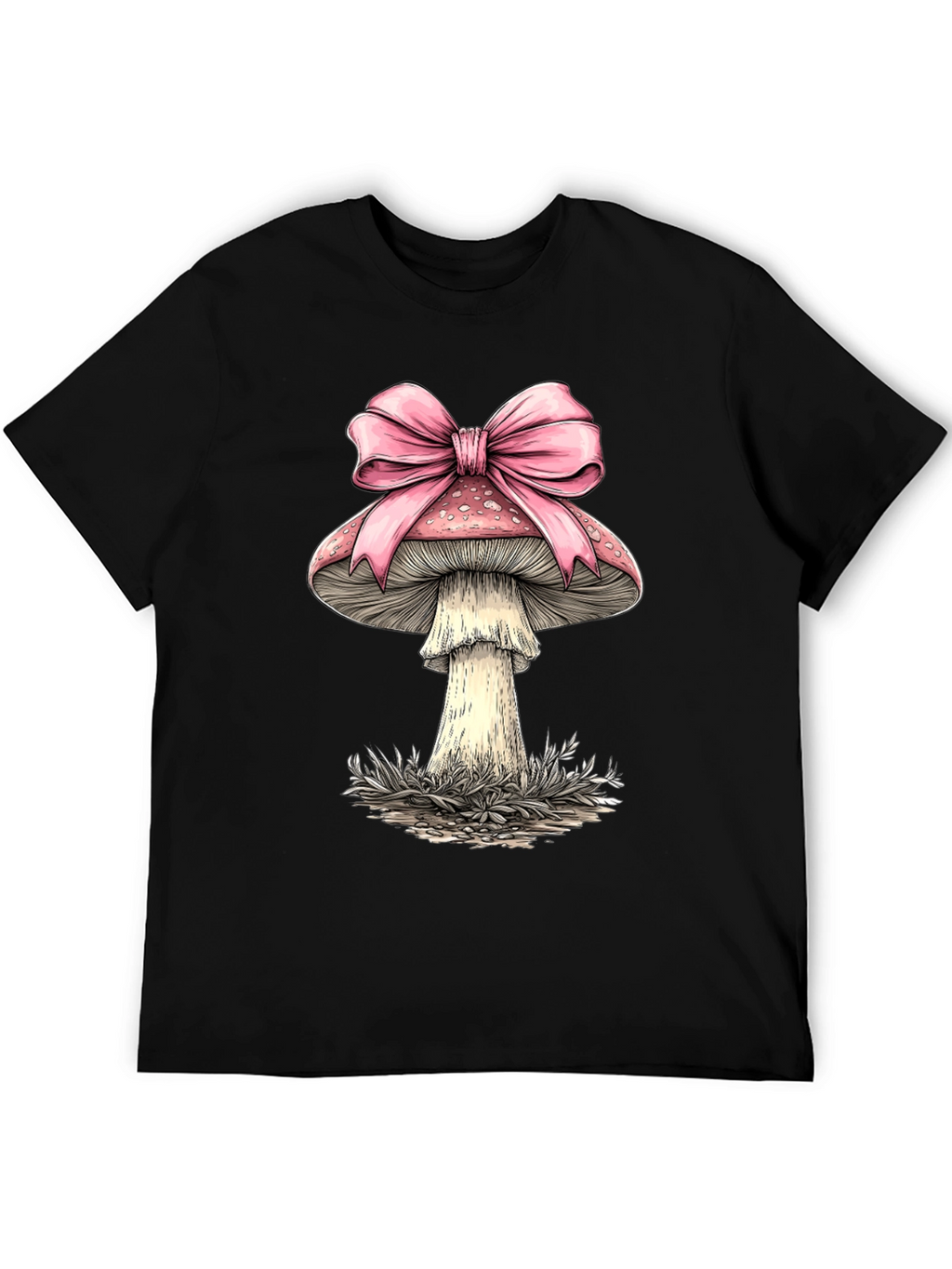 Mushroom Bow T-Shirt - Funky Design