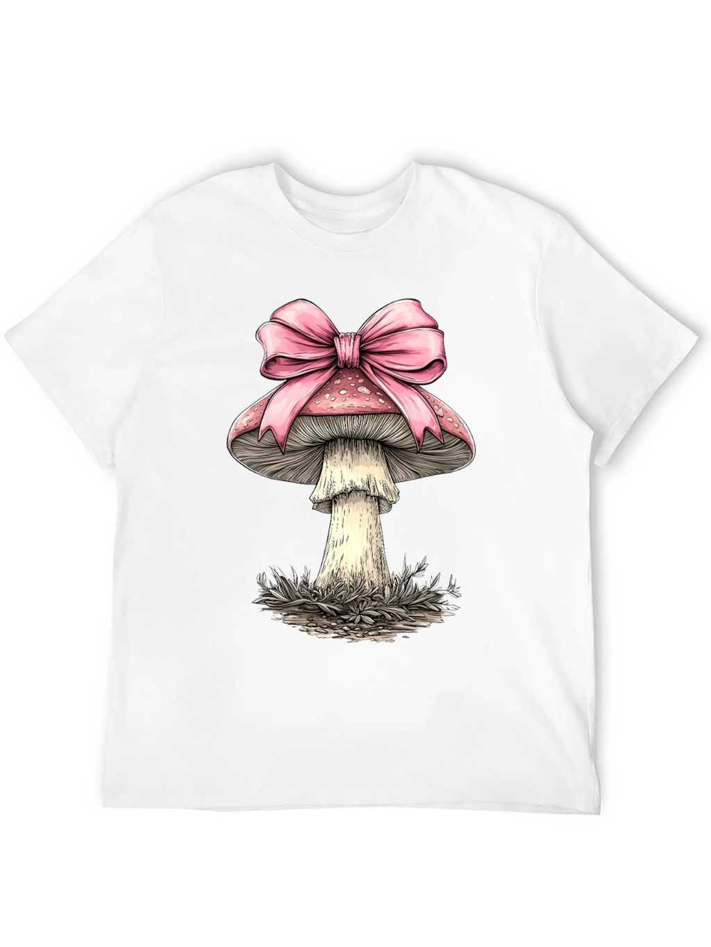 Mushroom Bow T-Shirt - Funky Design