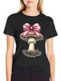 Mushroom Bow T-Shirt - Funky Design