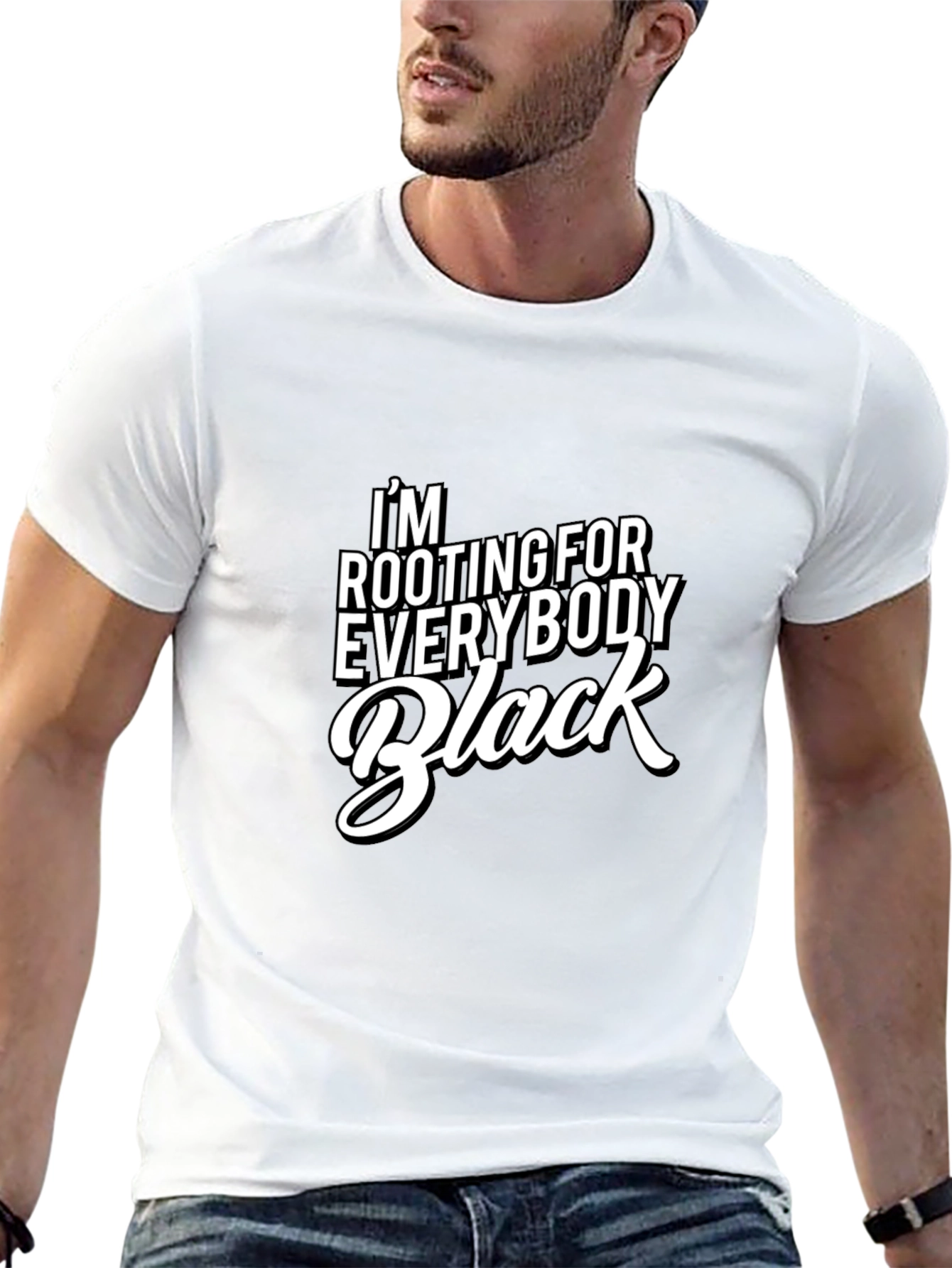 Im Rooting For Everybody Black T-Shirt