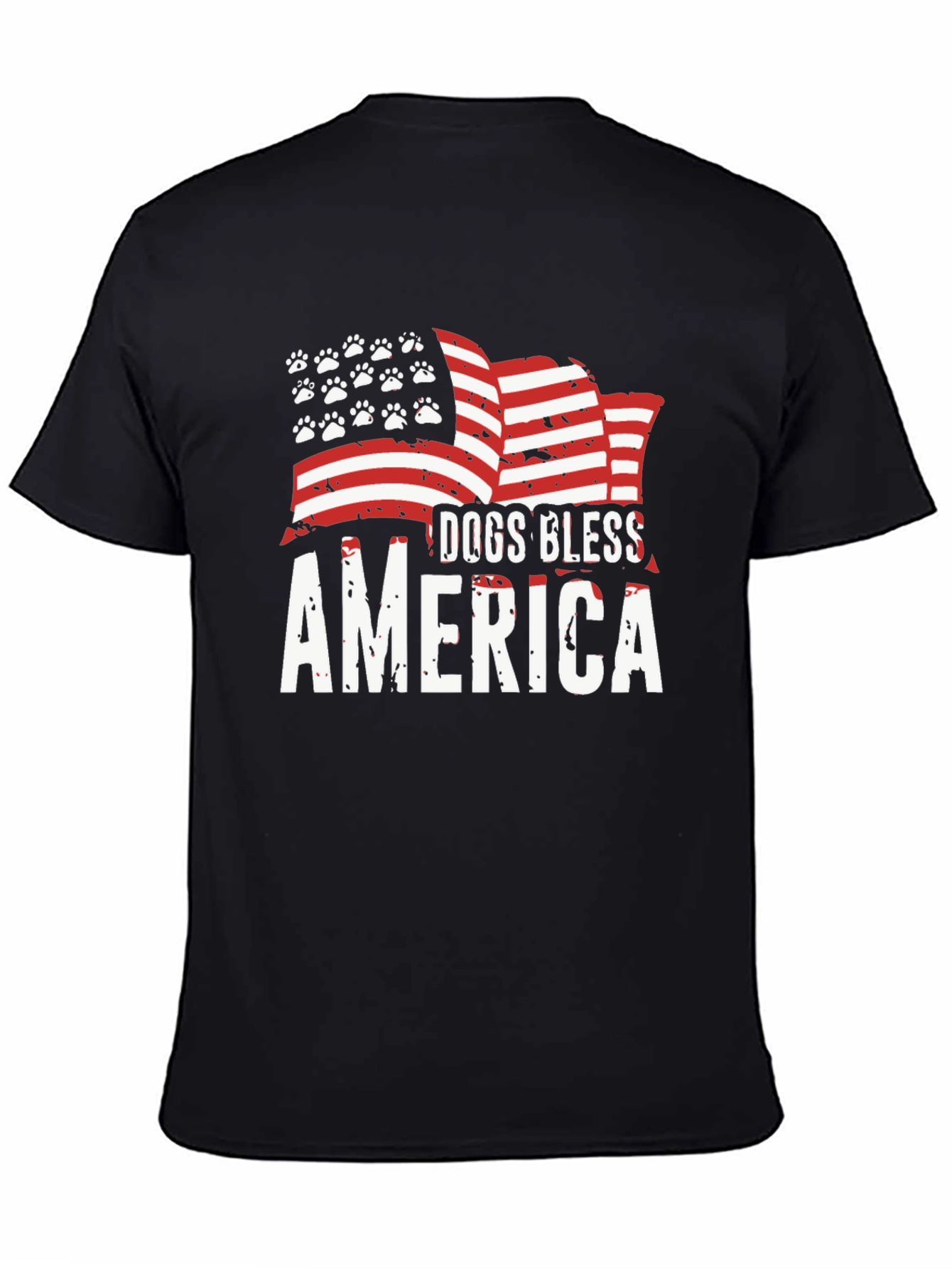 Dogs Bless America T-Shirt - Patriotic Dog Lover Tee