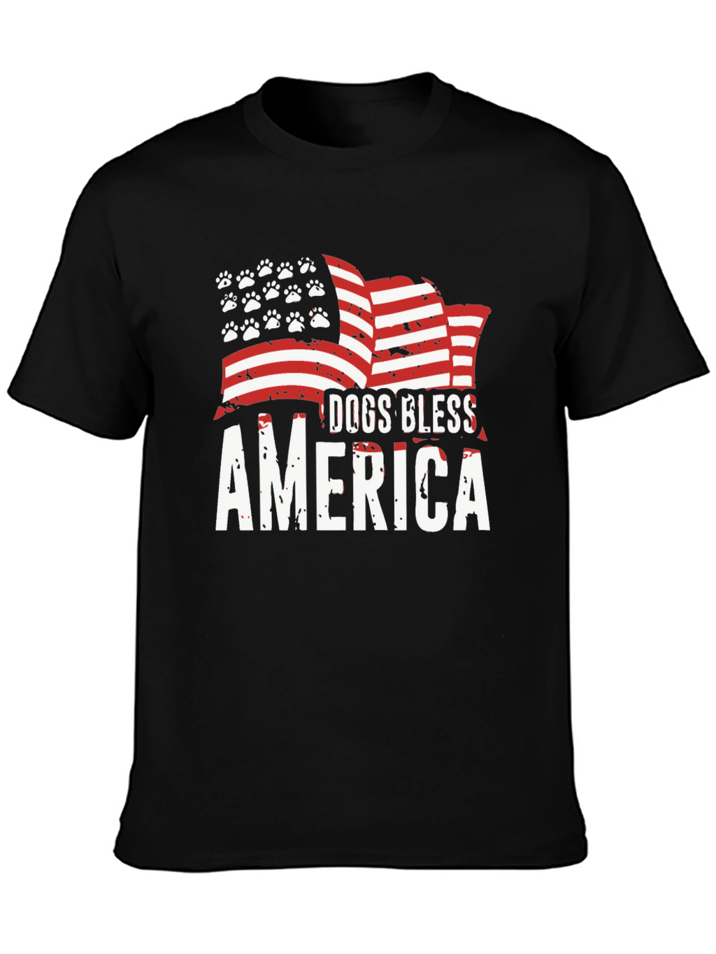Dogs Bless America T-Shirt - Patriotic Dog Lover Tee