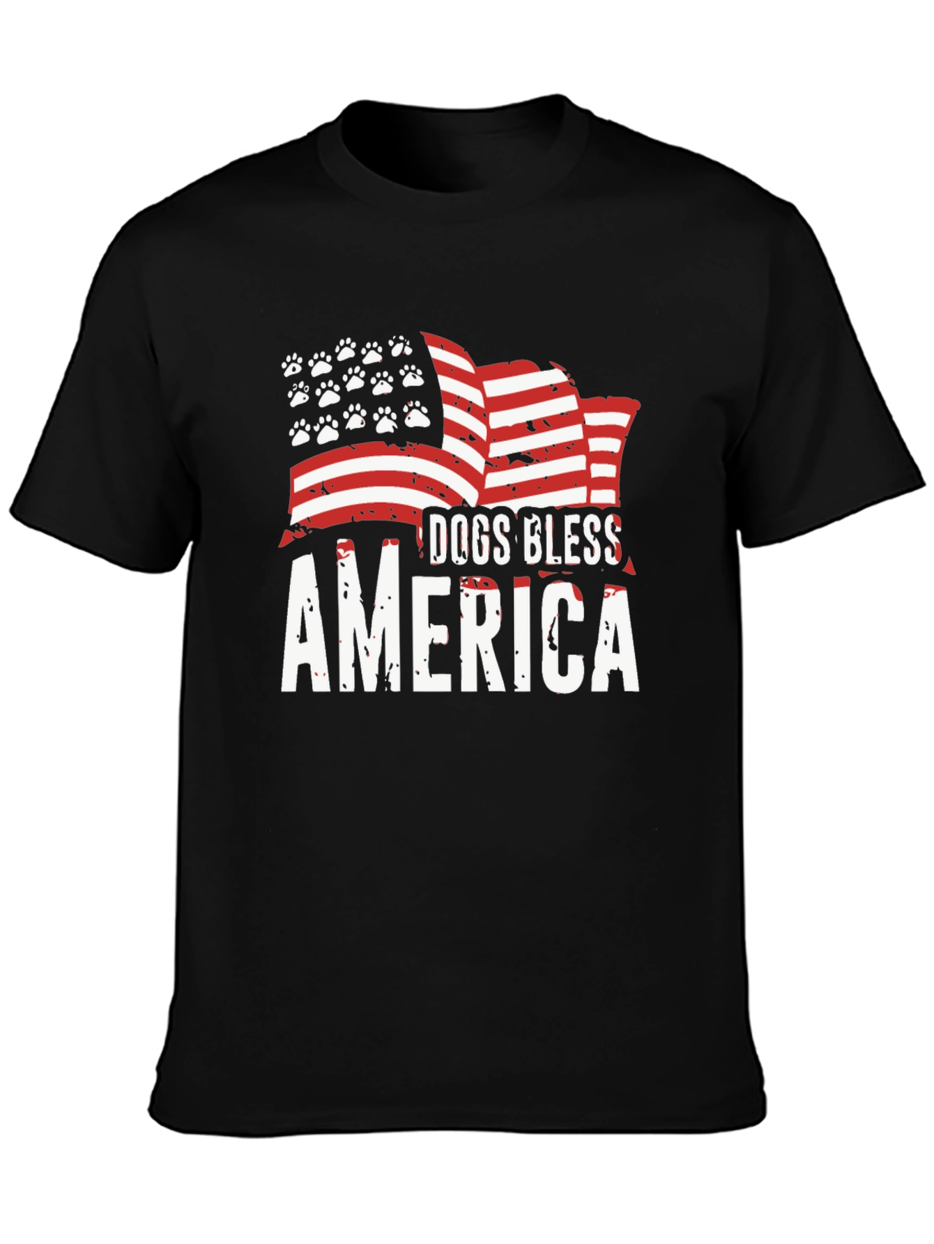 Dogs Bless America T-Shirt - Patriotic Dog Lover Tee