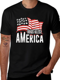 Dogs Bless America T-Shirt - Patriotic Dog Lover Tee
