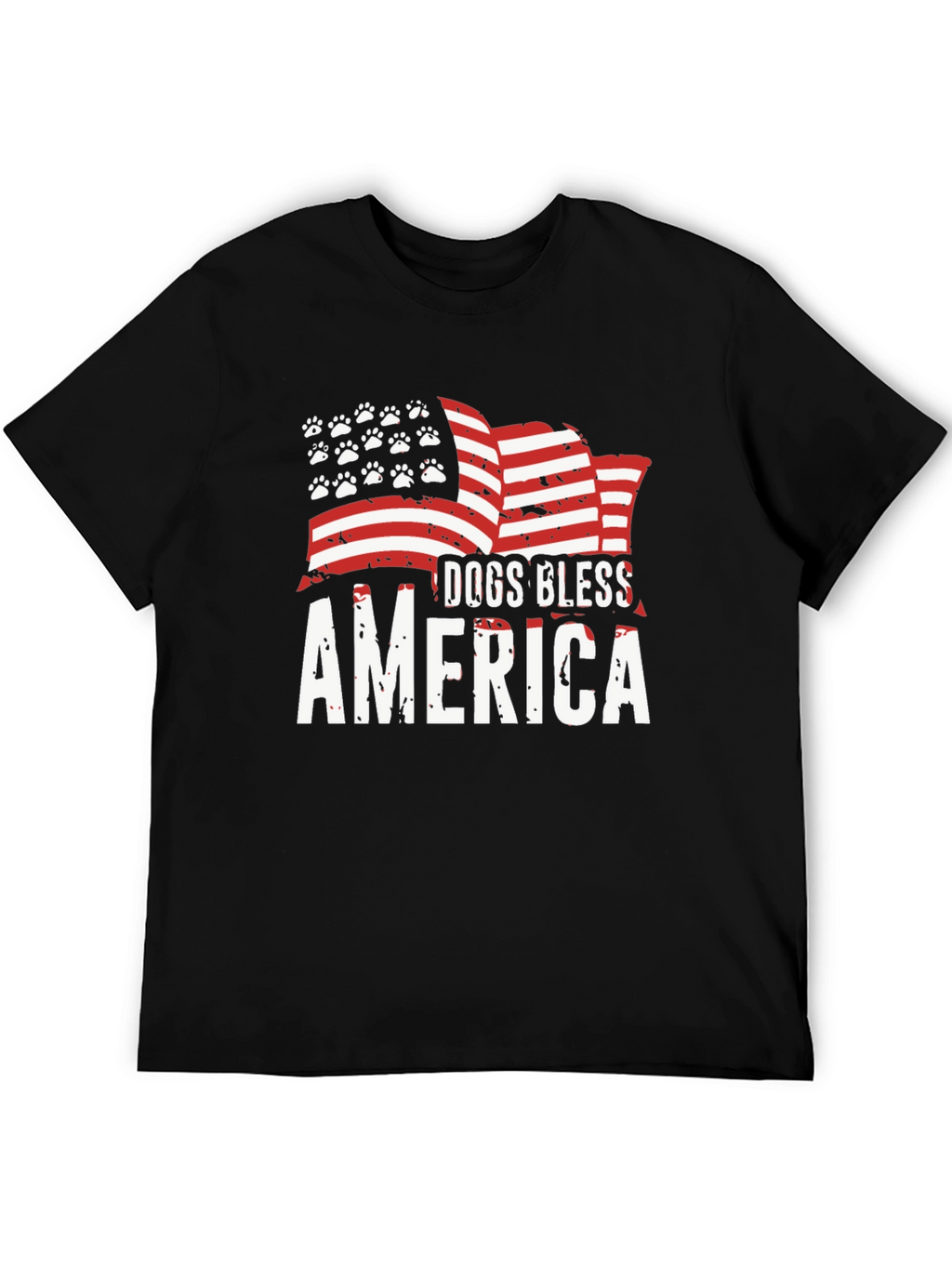 Dogs Bless America T-Shirt - Patriotic Dog Lover Tee