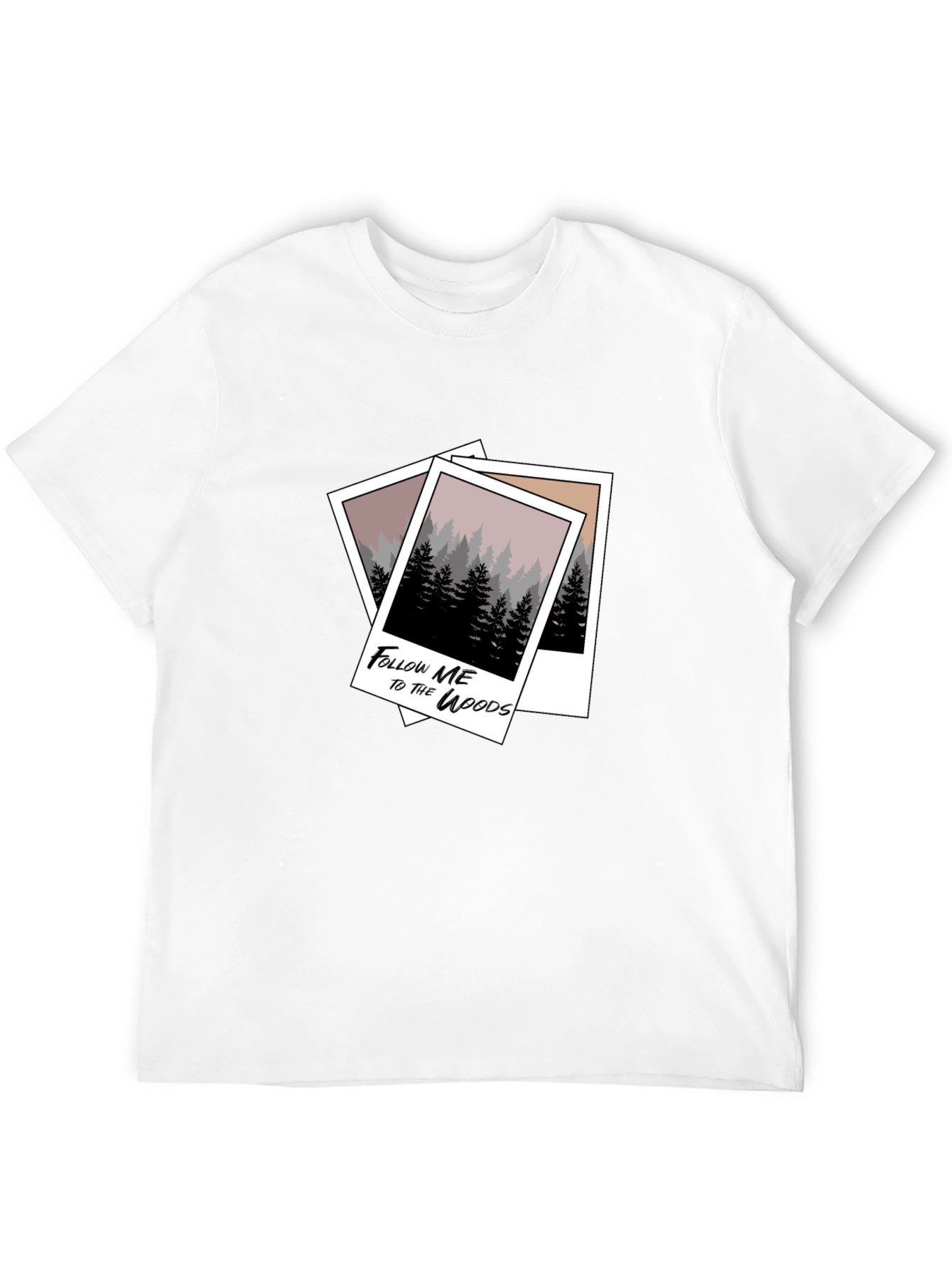 Follow Me to the Woods Graphic Tee - Black
