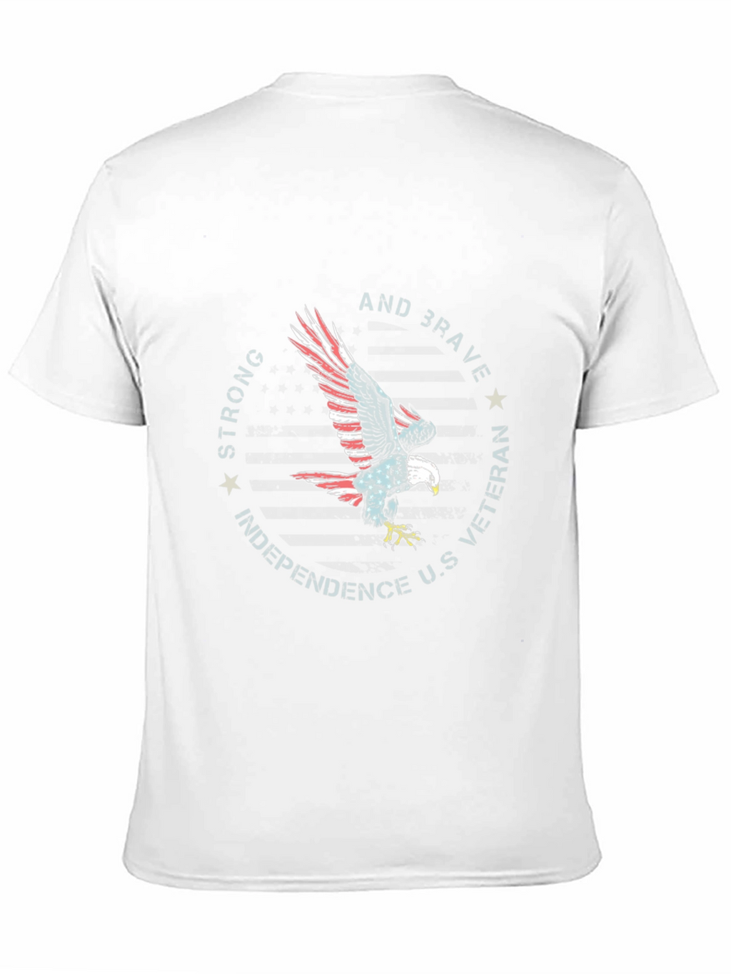 Patriotic Eagle Veteran Graphic T-Shirt