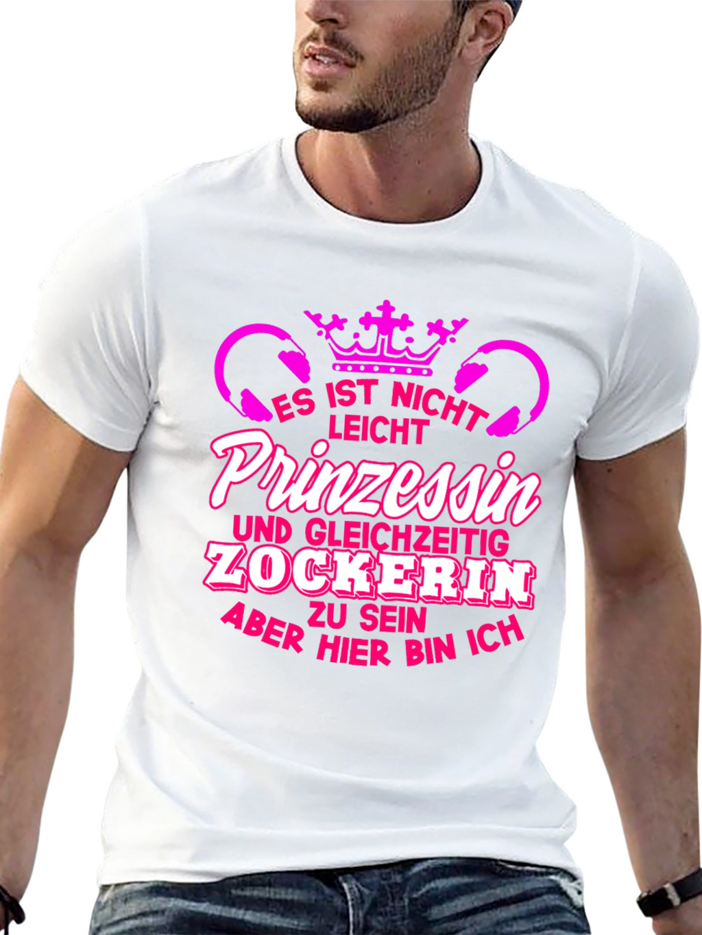 Princess Gamer T-Shirt - Funny German Tee