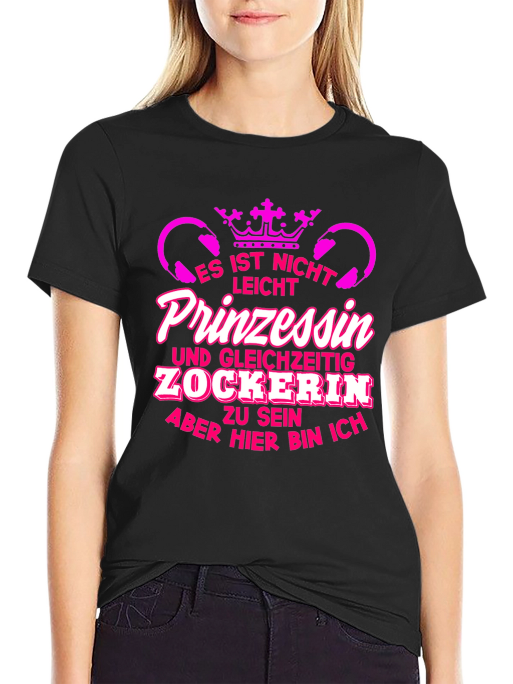 Princess Gamer T-Shirt - Funny German Tee