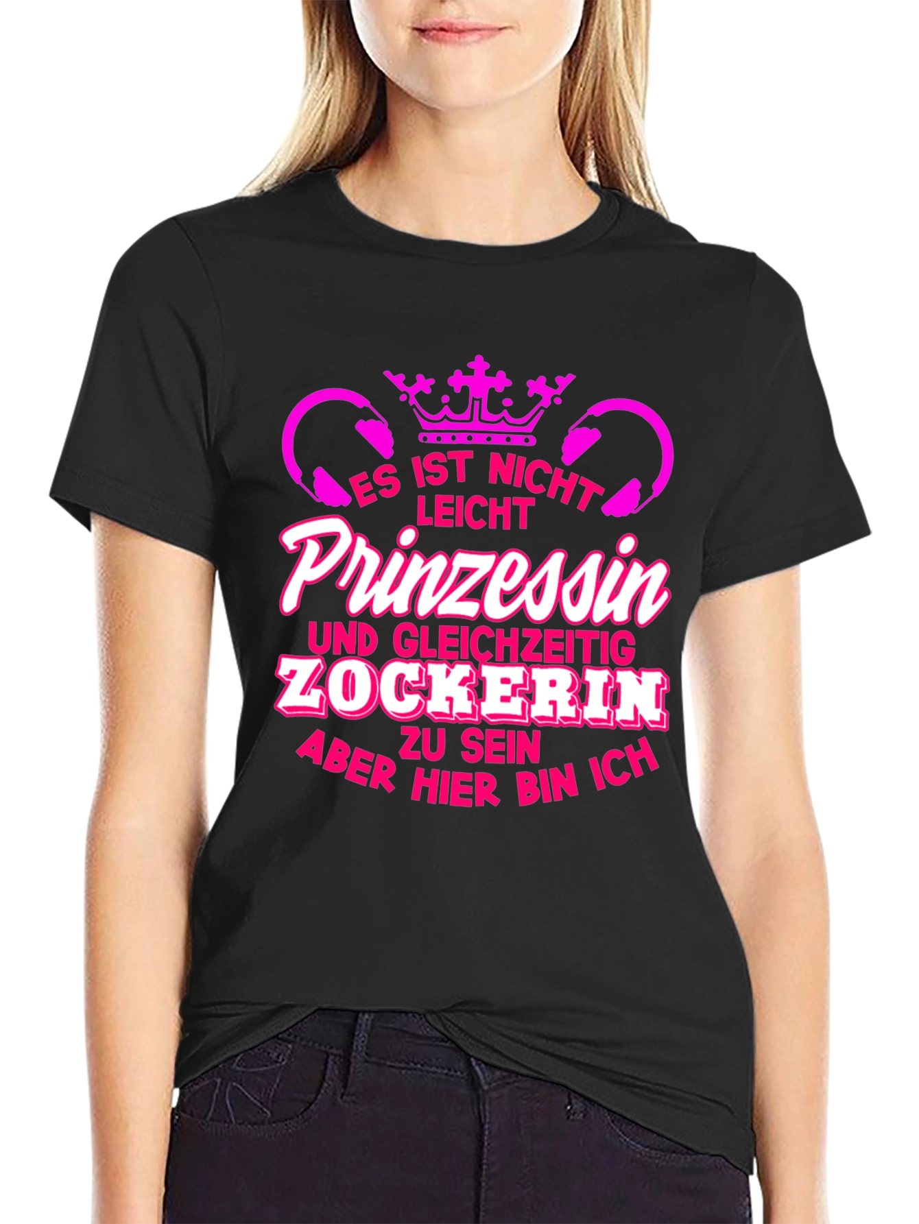 Princess Gamer T-Shirt - Funny German Tee