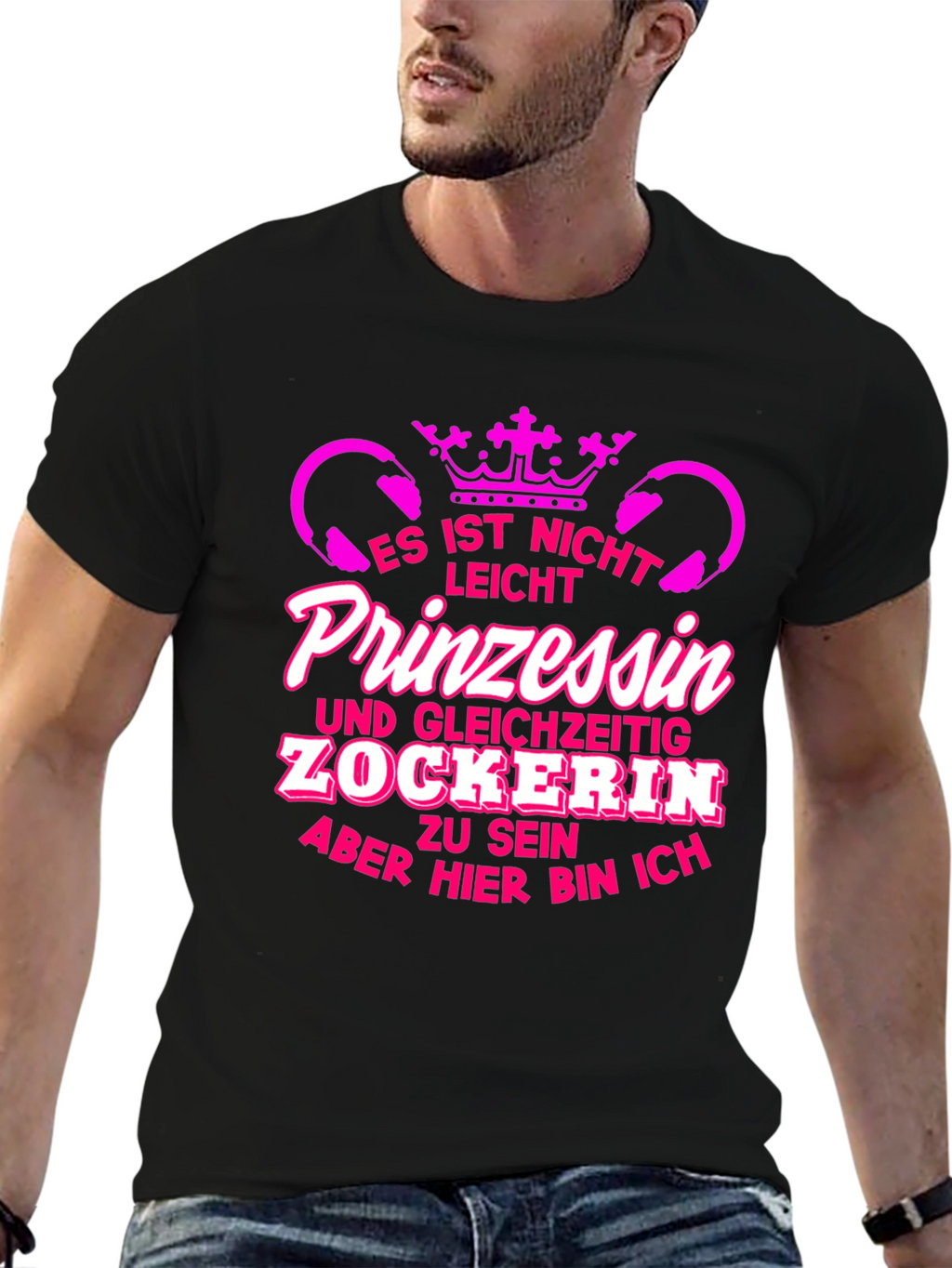 Princess Gamer T-Shirt - Funny German Tee