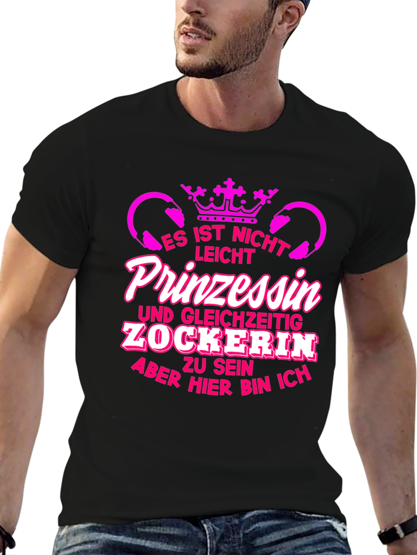 Princess Gamer T-Shirt - Funny German Tee