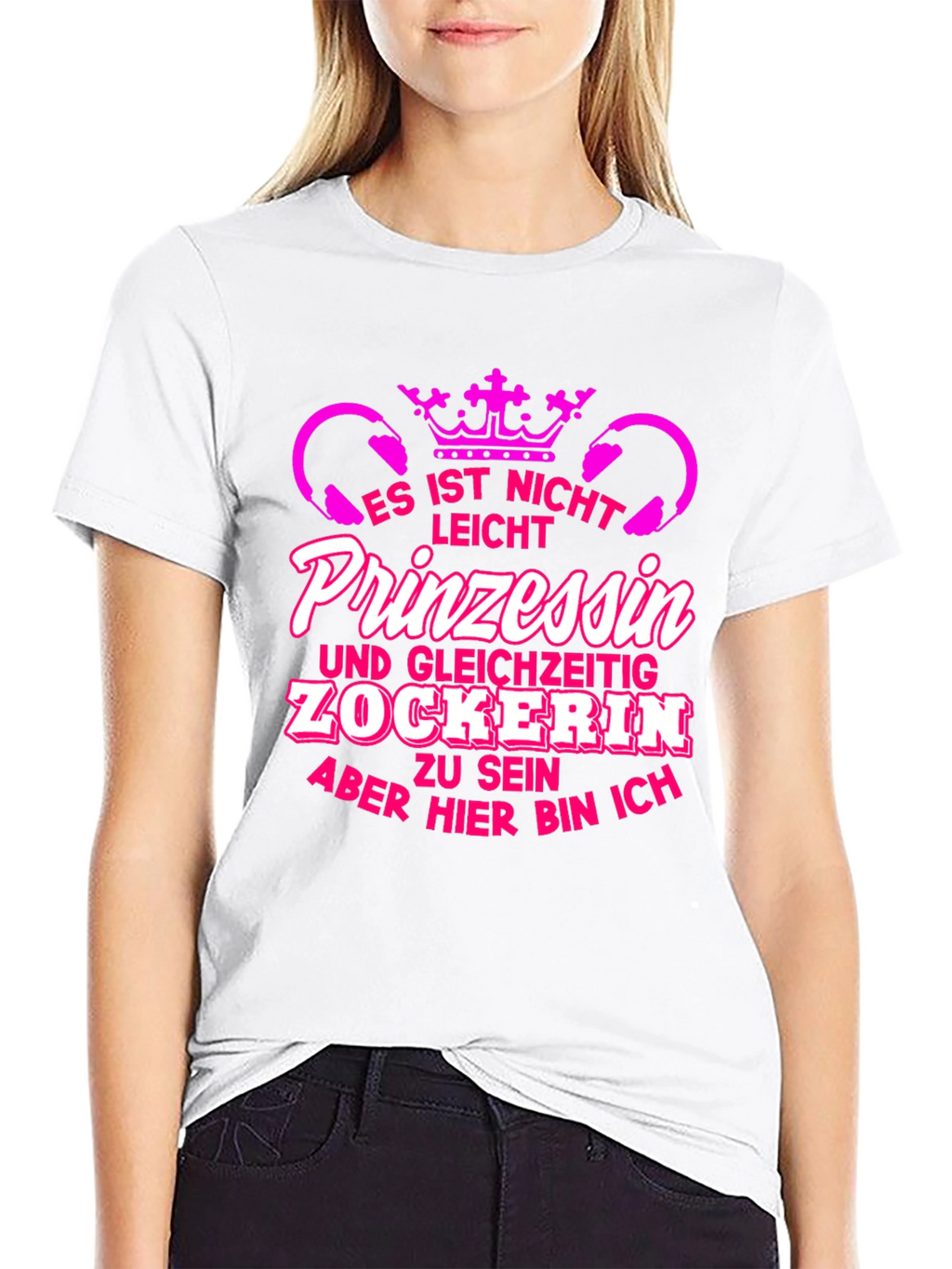 Princess Gamer T-Shirt - Funny German Tee