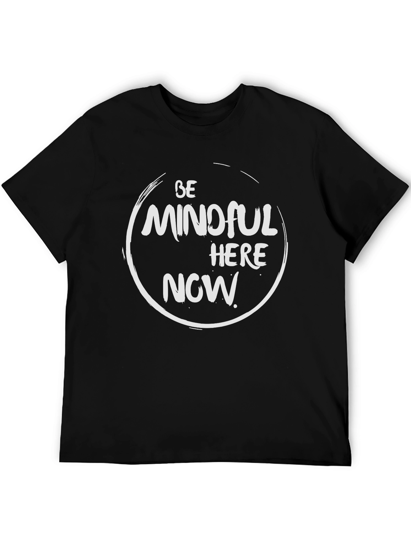 Mindful Here Now Graphic Tee - Zen Inspired T-Shirt