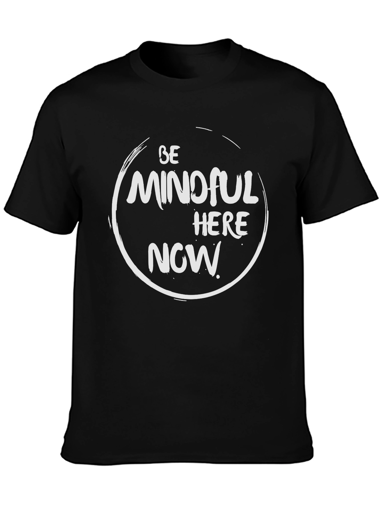 Mindful Here Now Graphic Tee - Zen Inspired T-Shirt