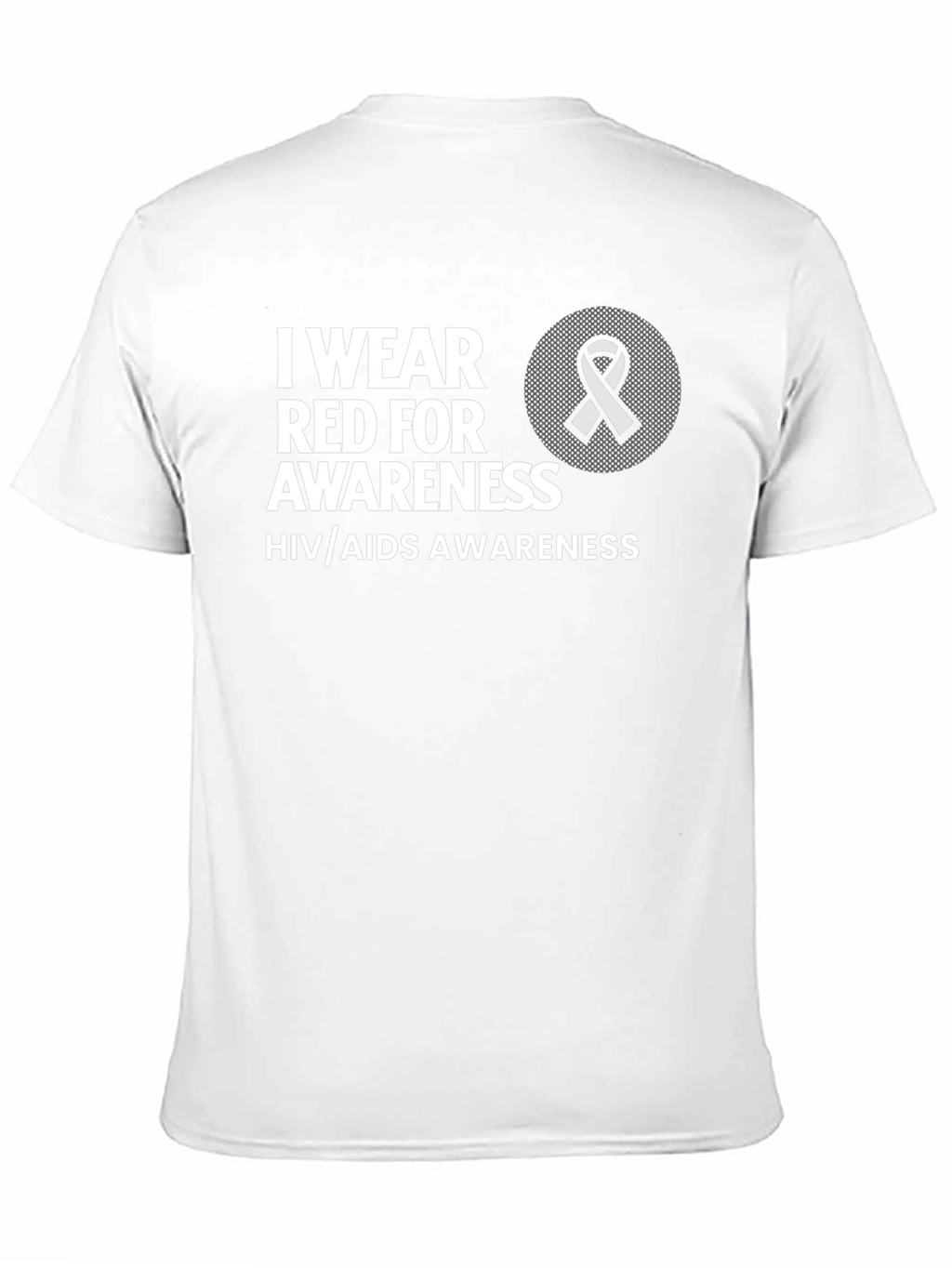 HIV/AIDS Awareness T-Shirt - Red Ribbon Graphic Tee