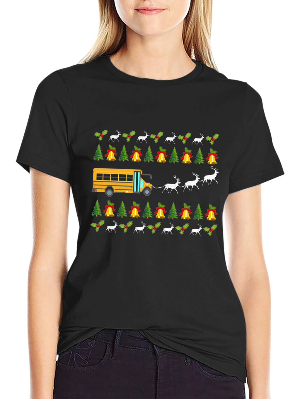 Christmas School Bus T-Shirt