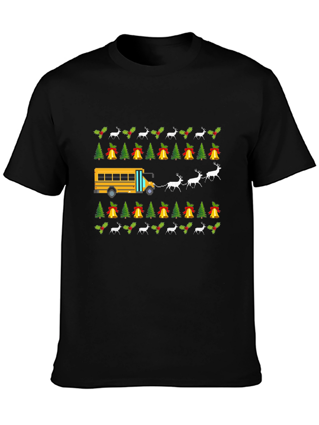 Christmas School Bus T-Shirt