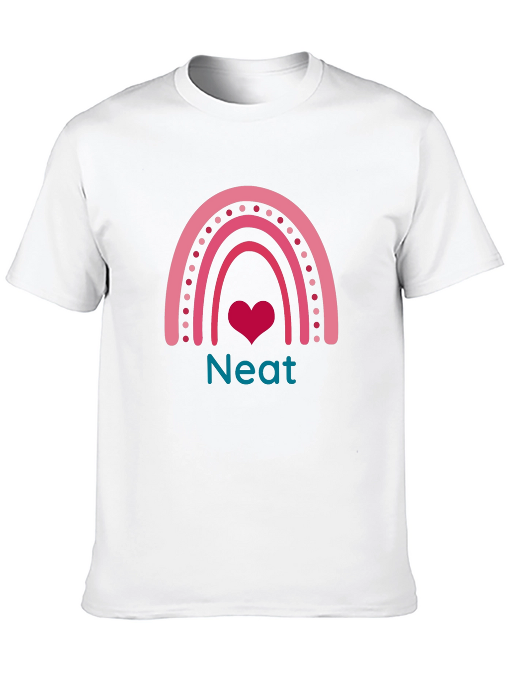 Neat Rainbow Heart Graphic Tee