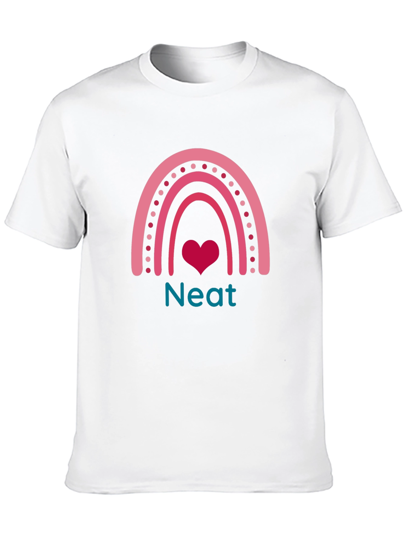 Neat Rainbow Heart Graphic Tee