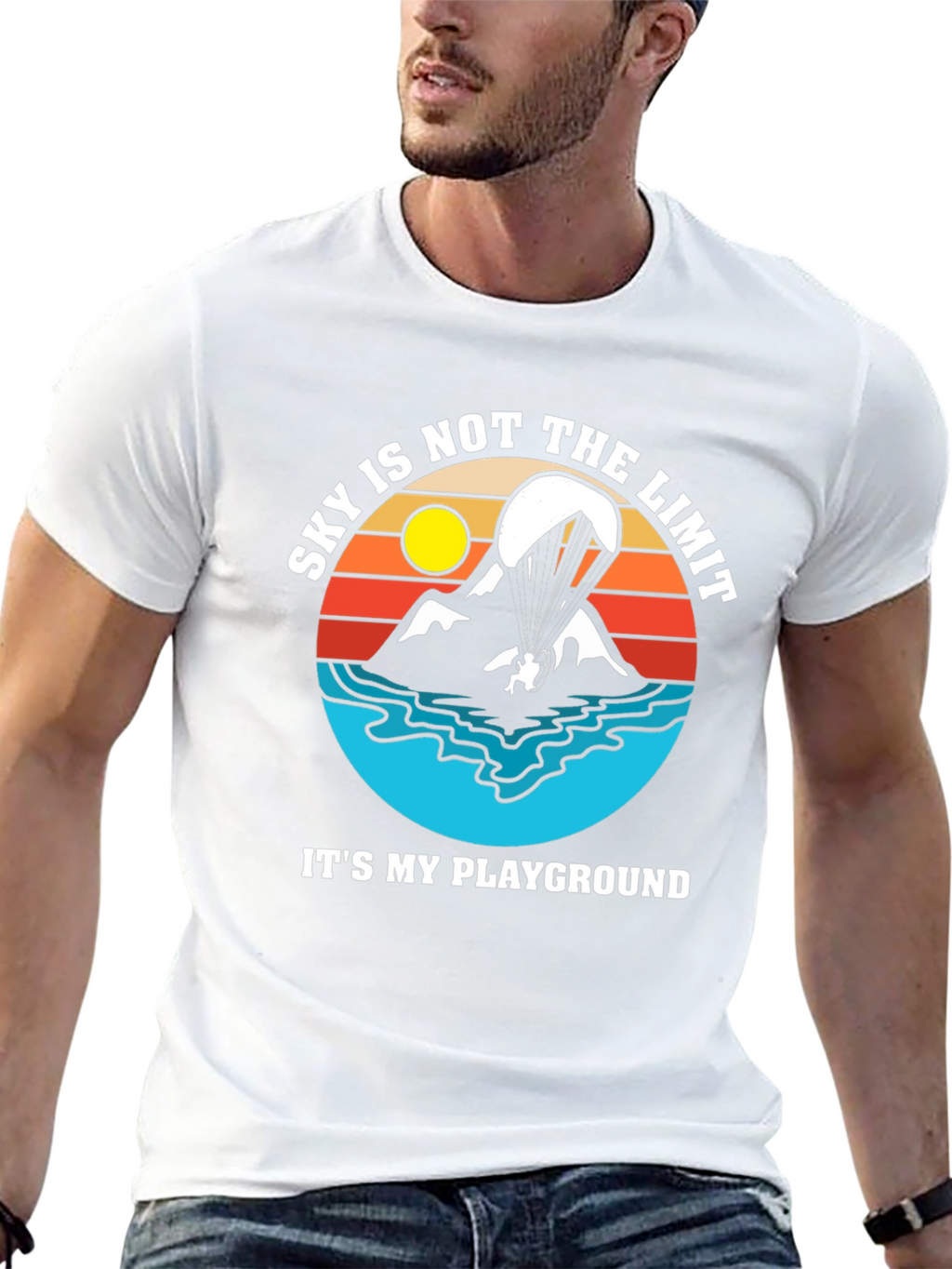 Skys Not The Limit T-Shirt - Paragliding Adventure Tee