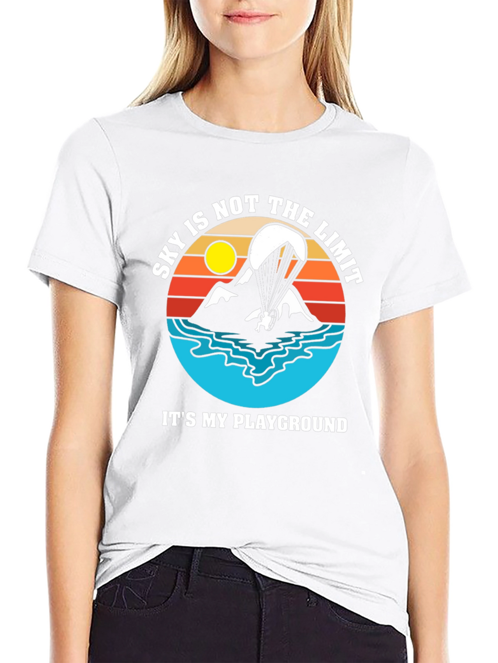 Skys Not The Limit T-Shirt - Paragliding Adventure Tee