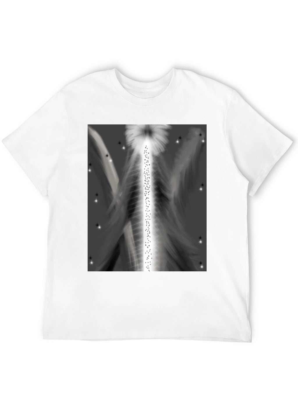 Abstract Angel Wings Graphic T-Shirt