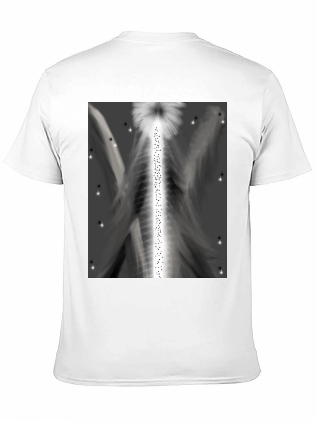 Abstract Angel Wings Graphic T-Shirt