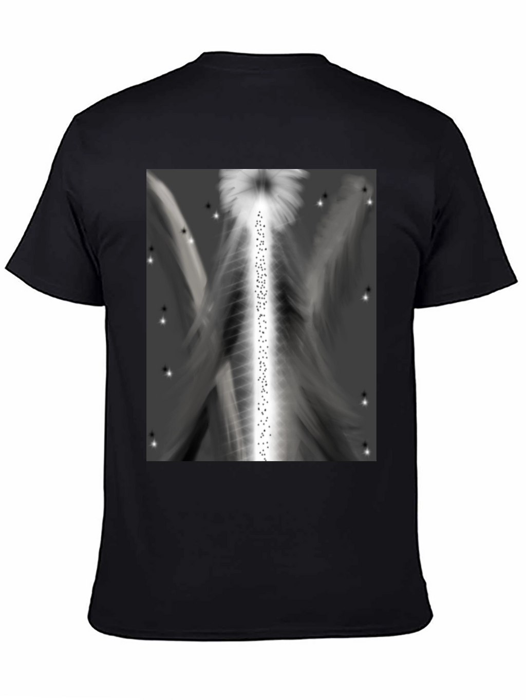 Abstract Angel Wings Graphic T-Shirt
