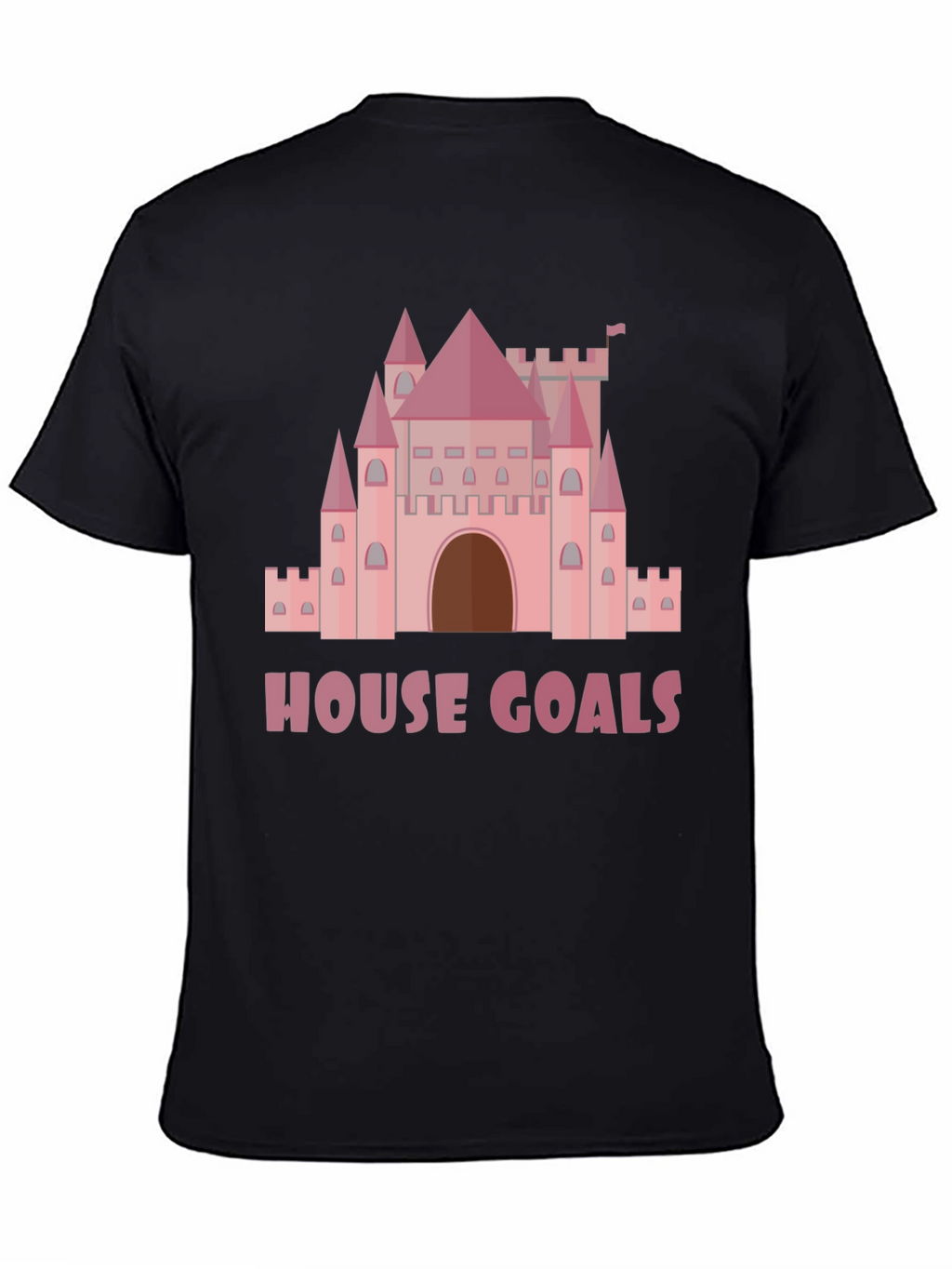 House Goals Castle Graphic Tee - Pink