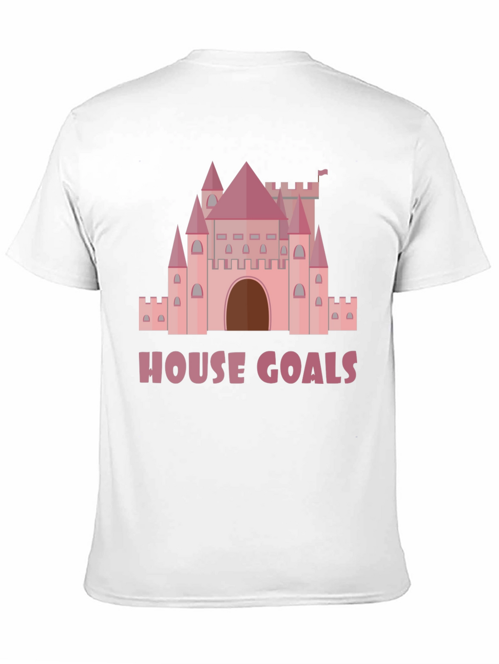 House Goals Castle Graphic Tee - Pink